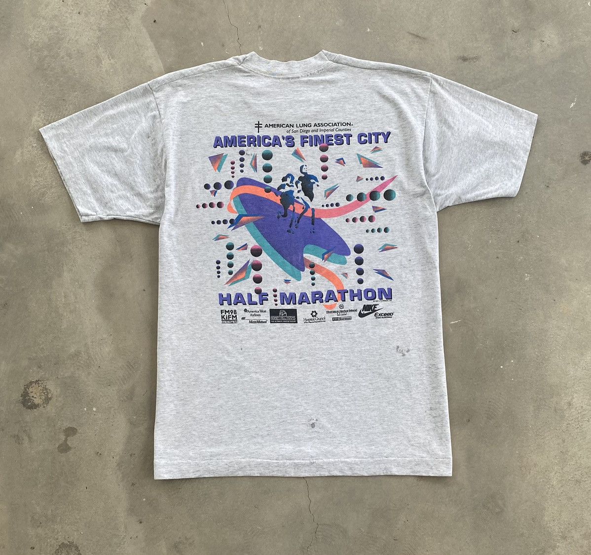 Fruit Of The Loom × Vintage VINTAGE NIKE AMERICA LUNG ASSOCIATION TEE Size US L / EU 52-54 / 3 - 5 Thumbnail