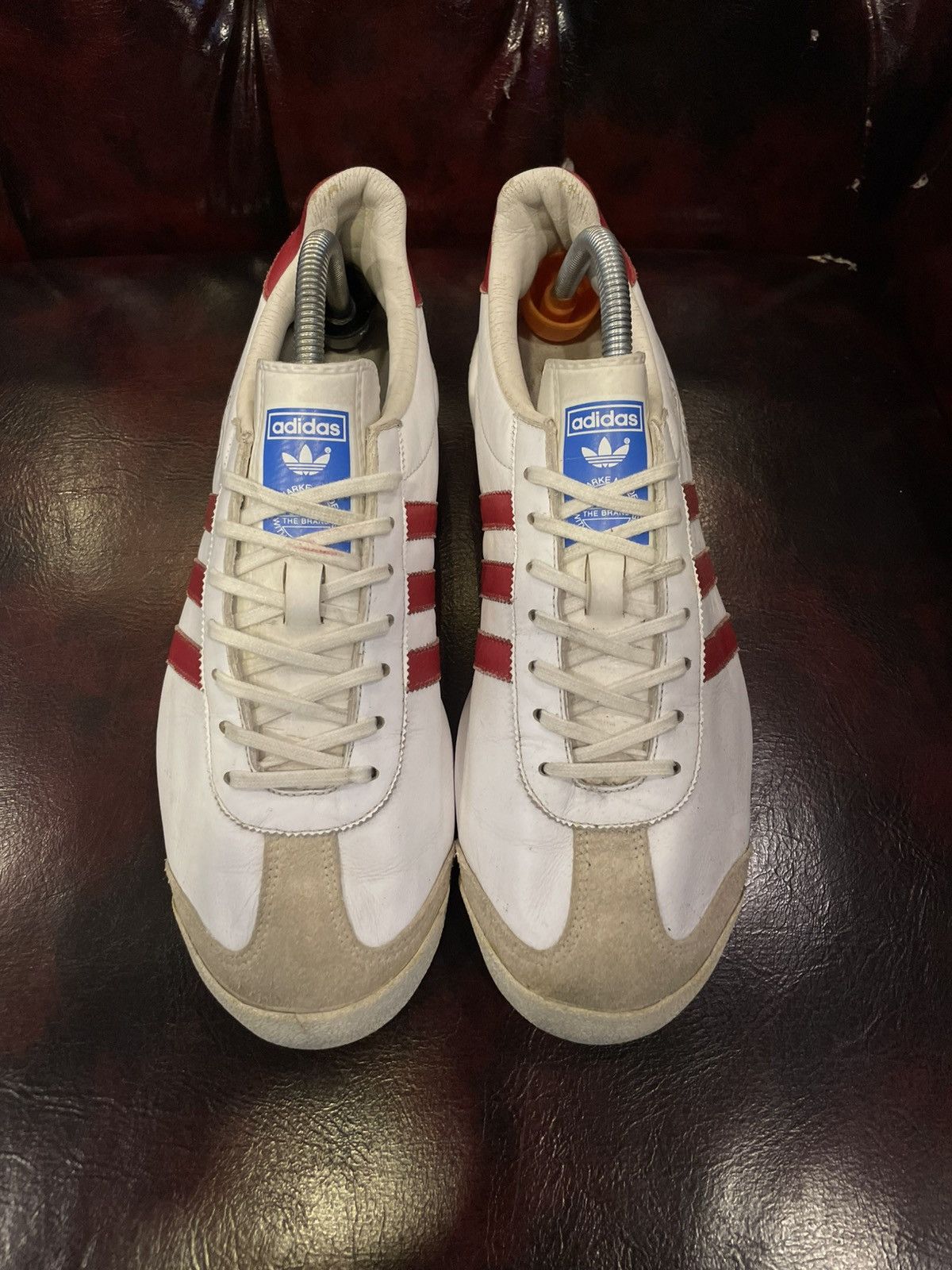 Adidas Vintage Adidas Italia 2005 Leather White/Red Size US 10 / EU 43 - 2 Thumbnail
