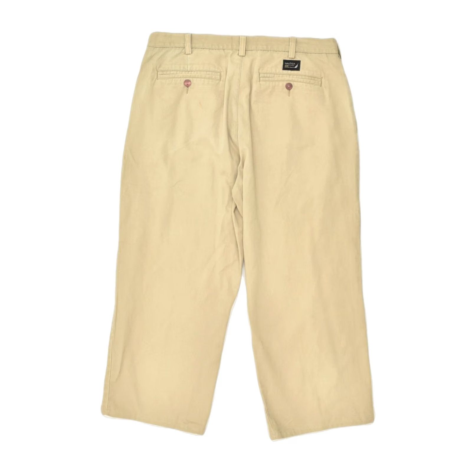 Nautica NAUTICA Mens Rigger Straight Classic Fit Chino Trousers Beige W38 Size US 38 / EU 54 - 2 Thumbnail