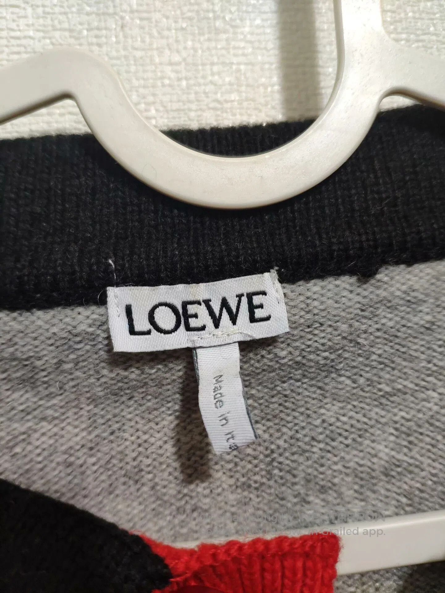 Loewe LOEWE Gray Colorblock Knit Sweater. Size US S / EU 44-46 / 1 - 3 Thumbnail