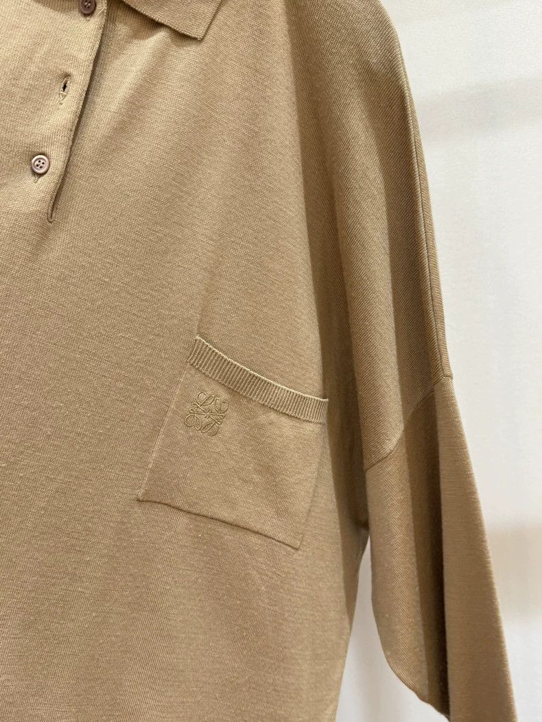 Loewe Loewe Camel polo collar knit sweater Size M / US 6-8 / IT 42-44 - 4 Thumbnail