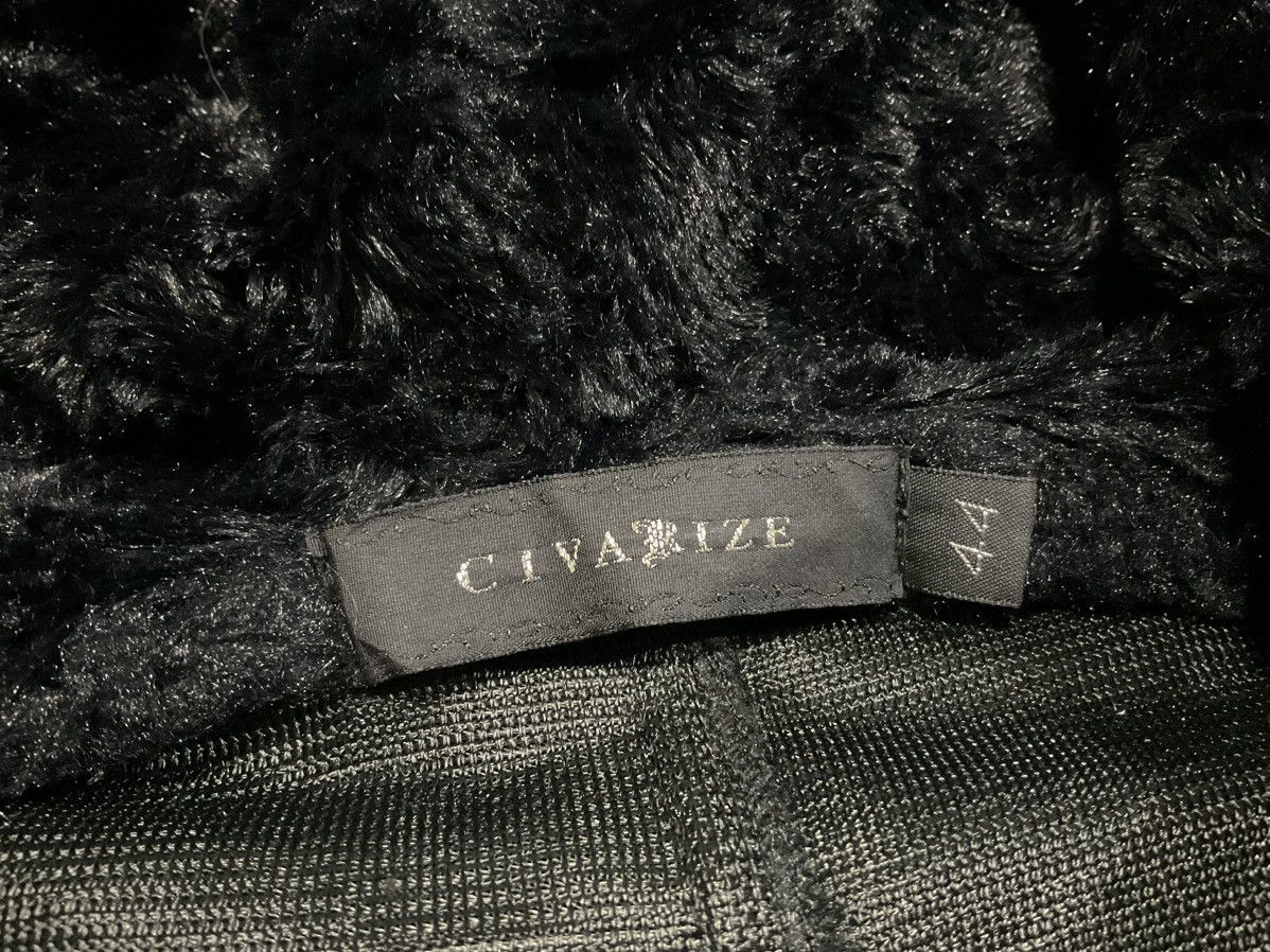 If Six Was Nine × Japanese Brand × Le Grande Bleu (L.G.B.) 🔥Sick Y2K Civarize Fur Hoodie Diagonal Zipper Goth Size US M / EU 48-50 / 2 - 9 Thumbnail