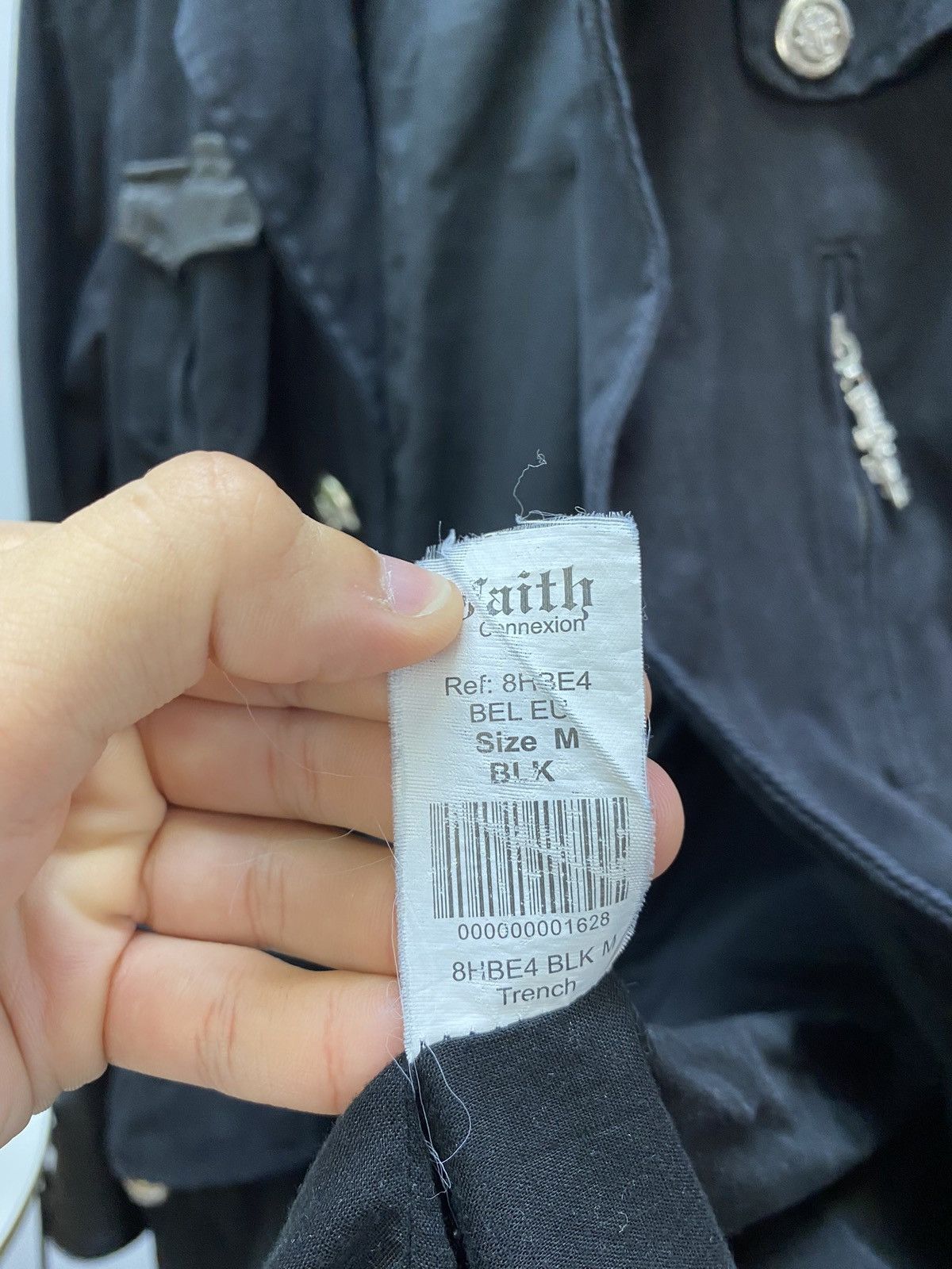 Other Vintage Faith Connexion Black Trench Coat Jacket Men’s Black Size US M / EU 48-50 / 2 - 25 Thumbnail