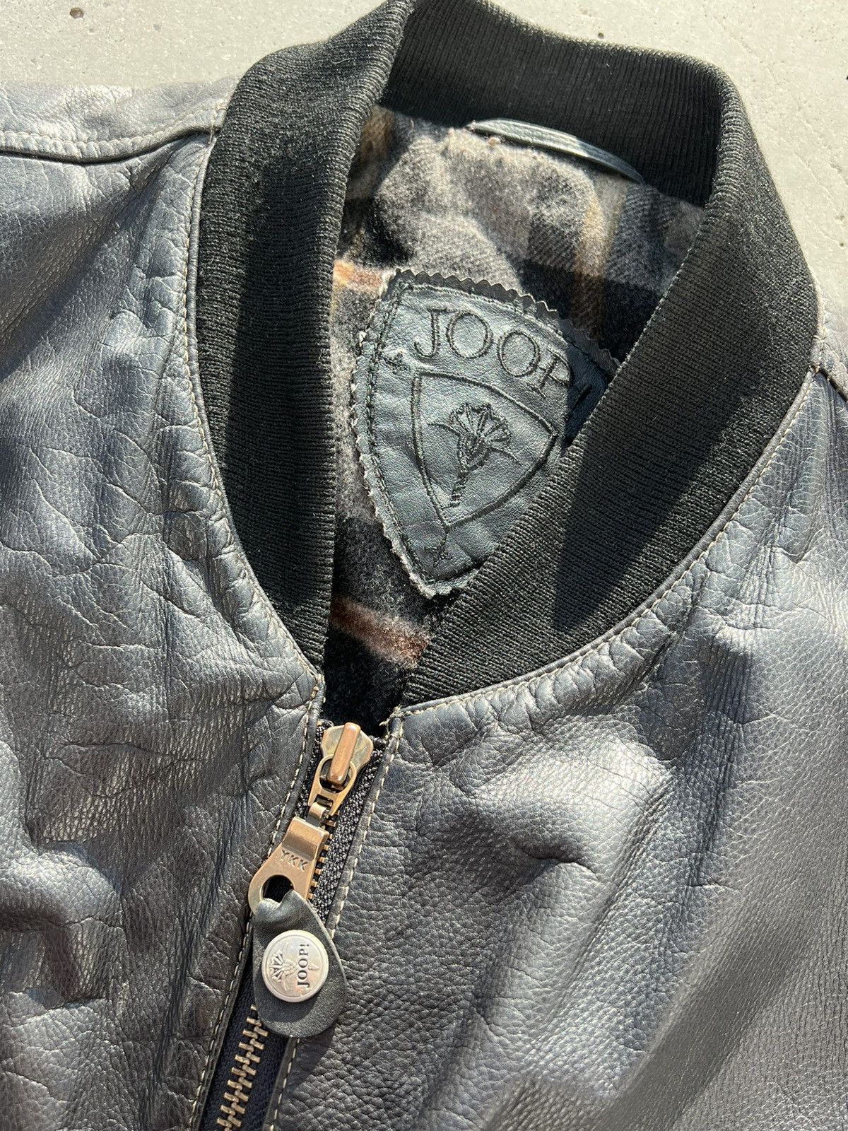 Joop! × Vintage Vintage JOOP leather bomber jacket rare Size US L / EU 52-54 / 3 - 4 Thumbnail