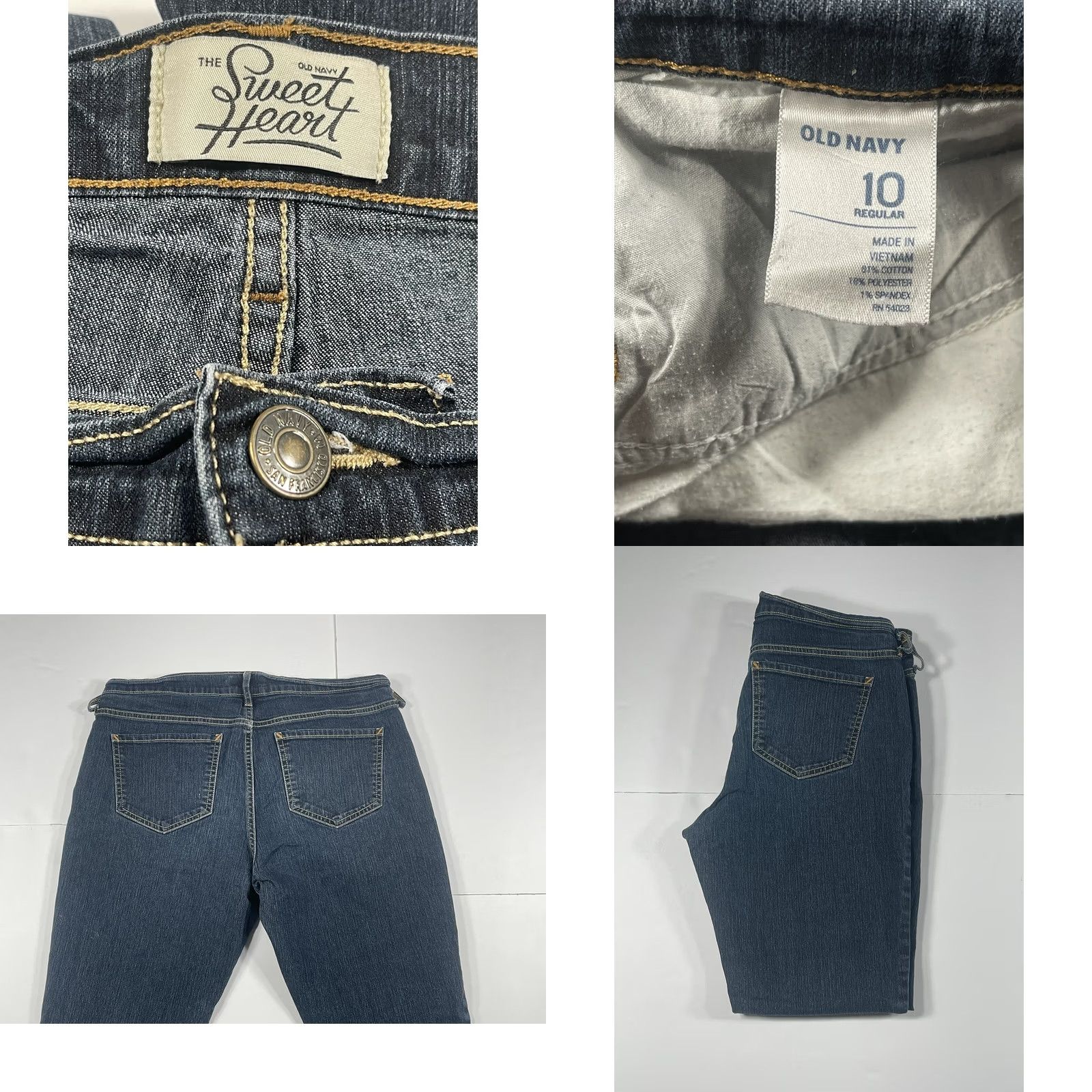 Old Navy Old Navy Women’s Jeans Size 10 Blue The Sweetheart Dark Wash Long Denim Size 32" / US 10 / IT 46 - 8 Thumbnail