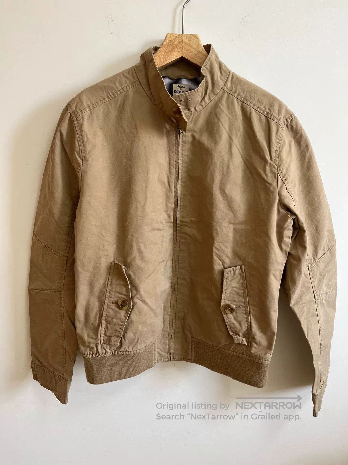 Japanese Brand Khaki Washed Distressed Jacket. Size US M / EU 48-50 / 2 - 1 Thumbnail