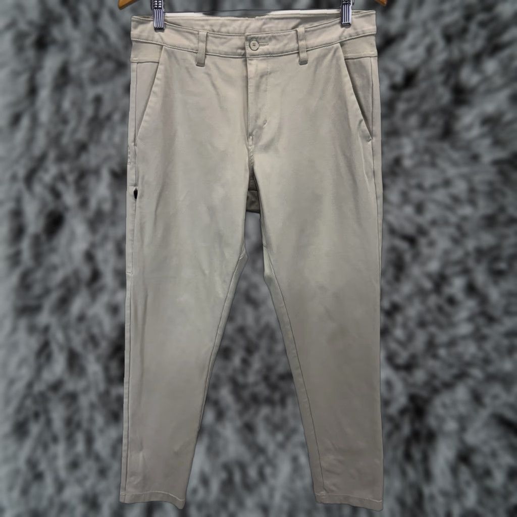 Vintage VINTAGE BYLT Mens Skinny Fit Chino Pants Size 30 Beige Casual Slimming Stretch Fall Spring Summer Winter Size US 30 / EU 46 - 1 Thumbnail