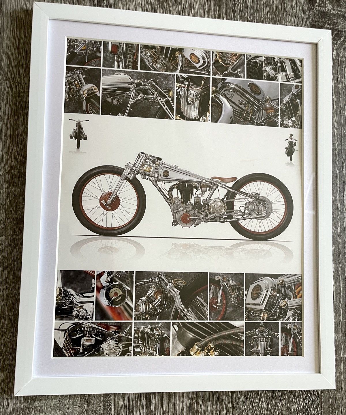 4GSELLER × Chrome Hearts × Vintage Chrome Hearts silver motorcycle 9x11 poster Framed cutout Size ONE SIZE - 2 Thumbnail