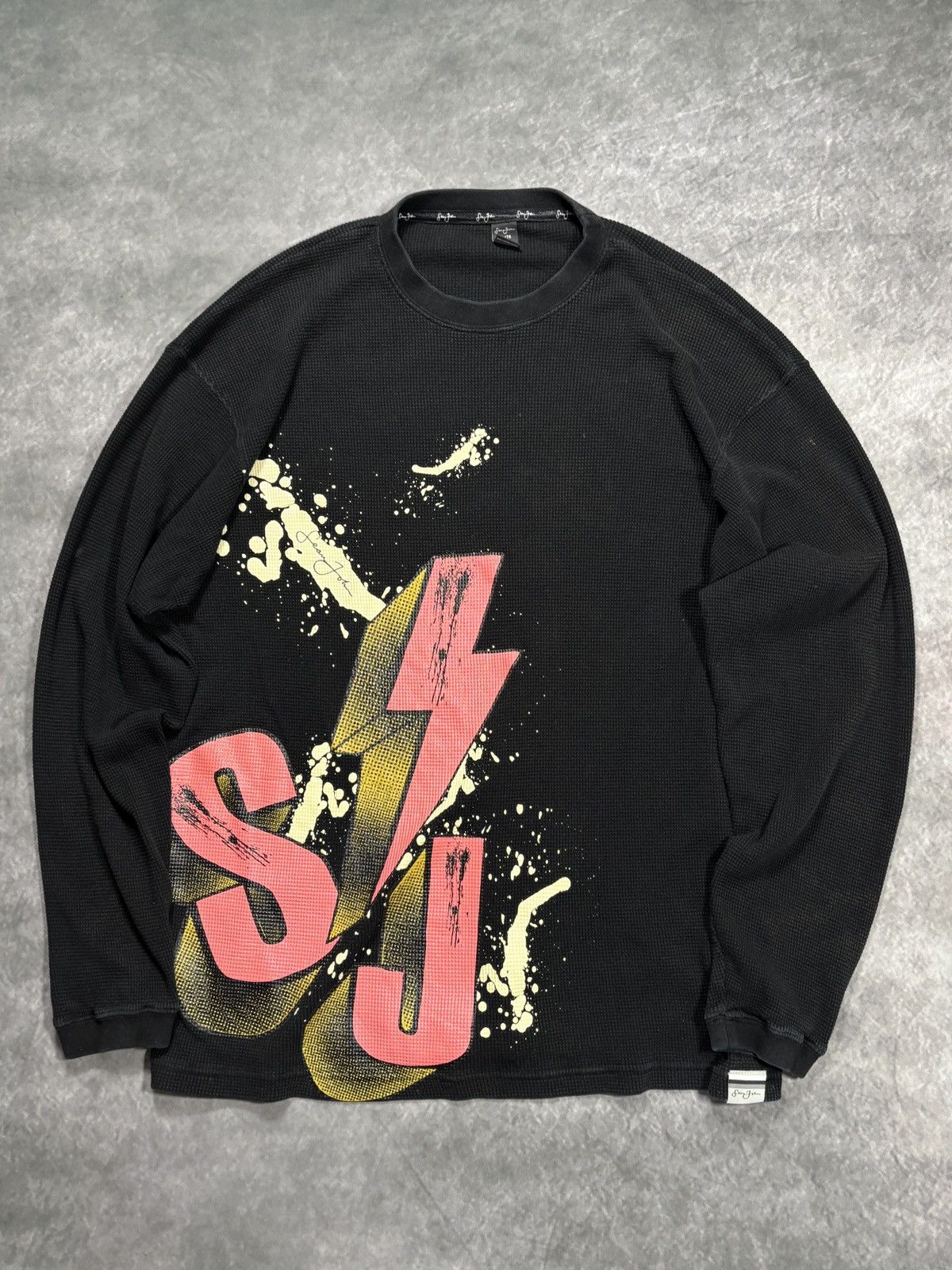 Sean John Vintage Sean John Thermal Longsleeve Oversized Print Size US XL / EU 56 / 4 - 2 Thumbnail