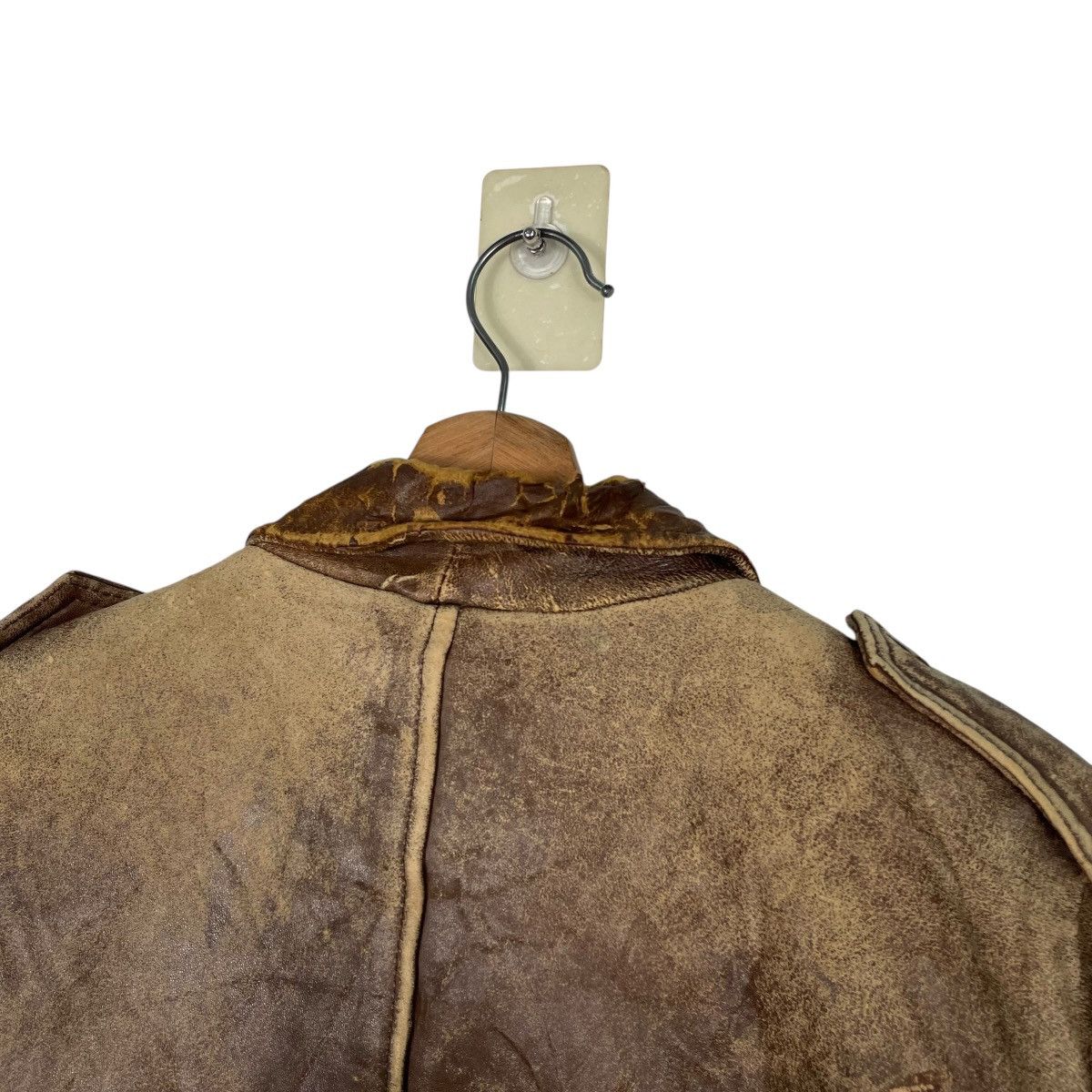 Japanese Brand Japanese Brand Street Life Military Leather Jacket Size US M / EU 48-50 / 2 - 9 Thumbnail