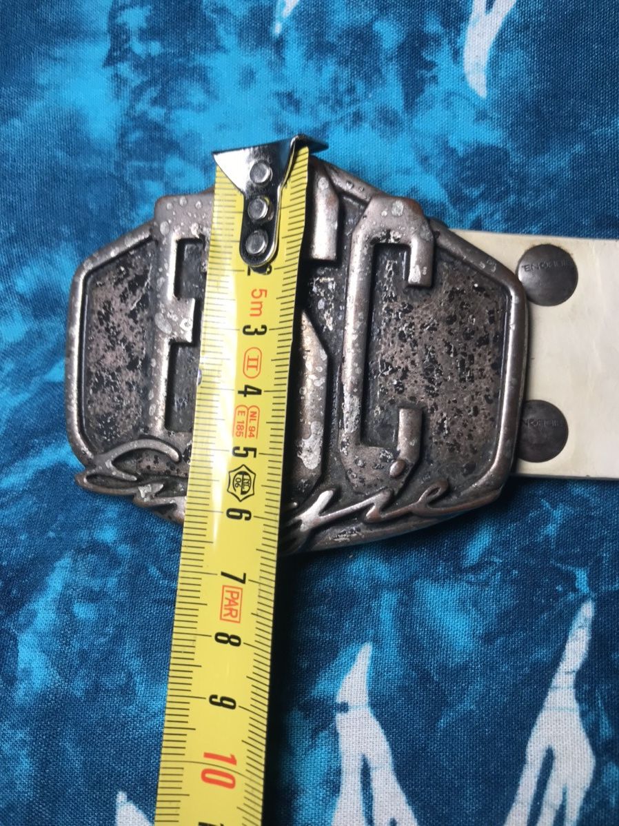 Energie Vintage Leather Belt Rodeo ENERGIE Y2K Size 34 - 14 Thumbnail