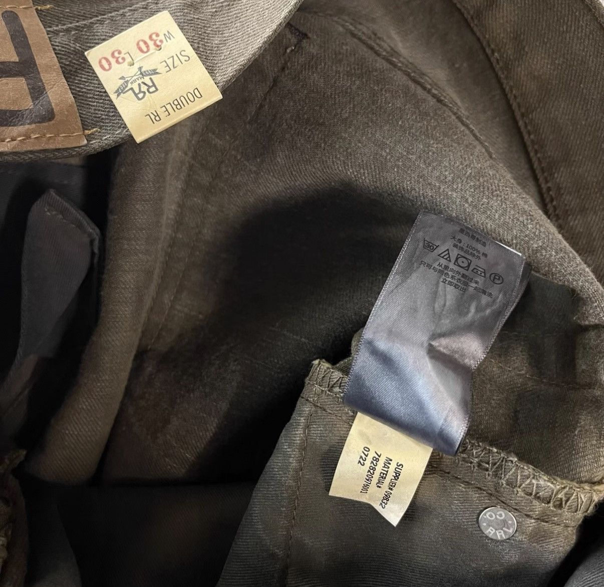 RRL Ralph Lauren RRL Ralph Lauren Double RL Mud Dyed Brown Jeans K22 Size US 32 / EU 48 - 6 Thumbnail