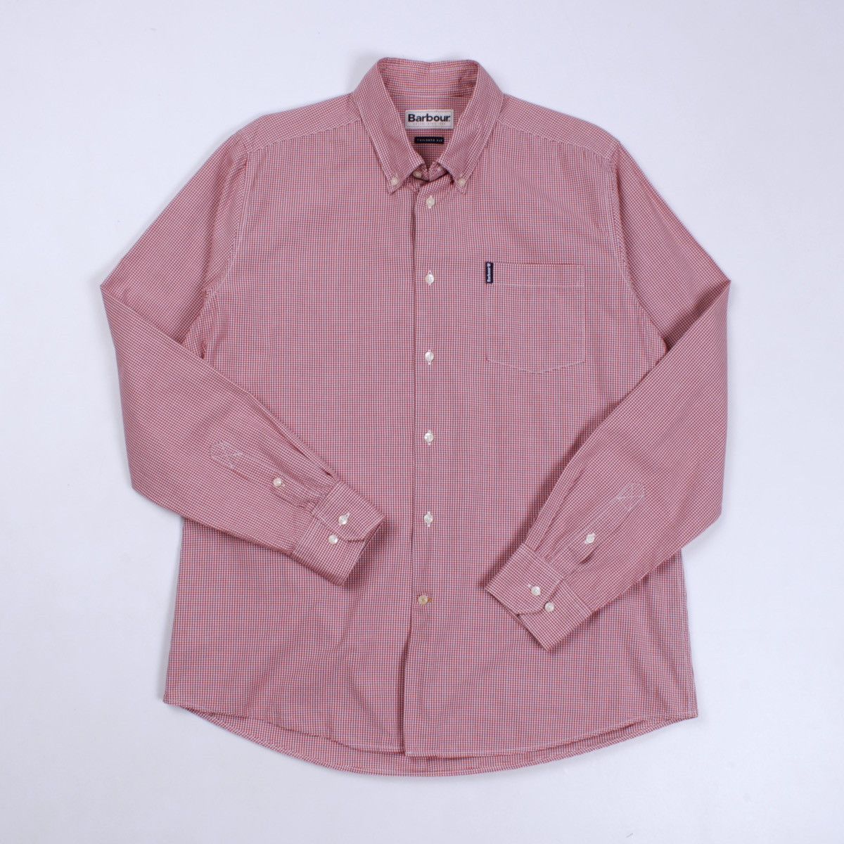 Barbour BARBOUR Gingham 10 Tailored Pink Red Plaid Shirt Button Up Size US M / EU 48-50 / 2 - 5 Thumbnail