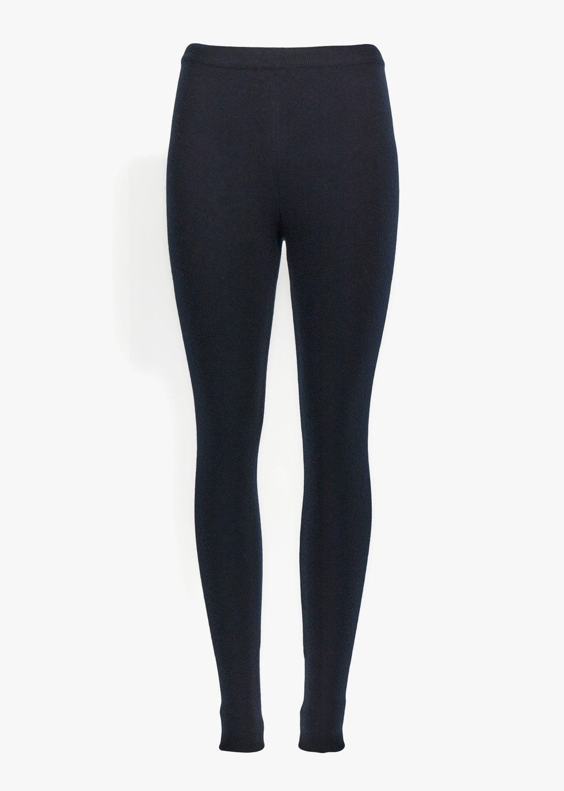 image of Loro Piana O1Loc1C0224 Cashmere Leggings In Navy Blue, Women's (Size 34)