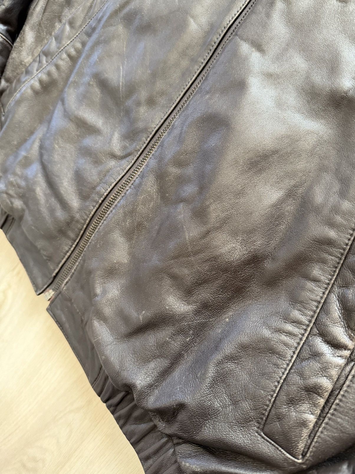 Brandini Vintage Brandini Leather Bomber Flight Jacket Sz XL Size US XL / EU 56 / 4 - 3 Thumbnail