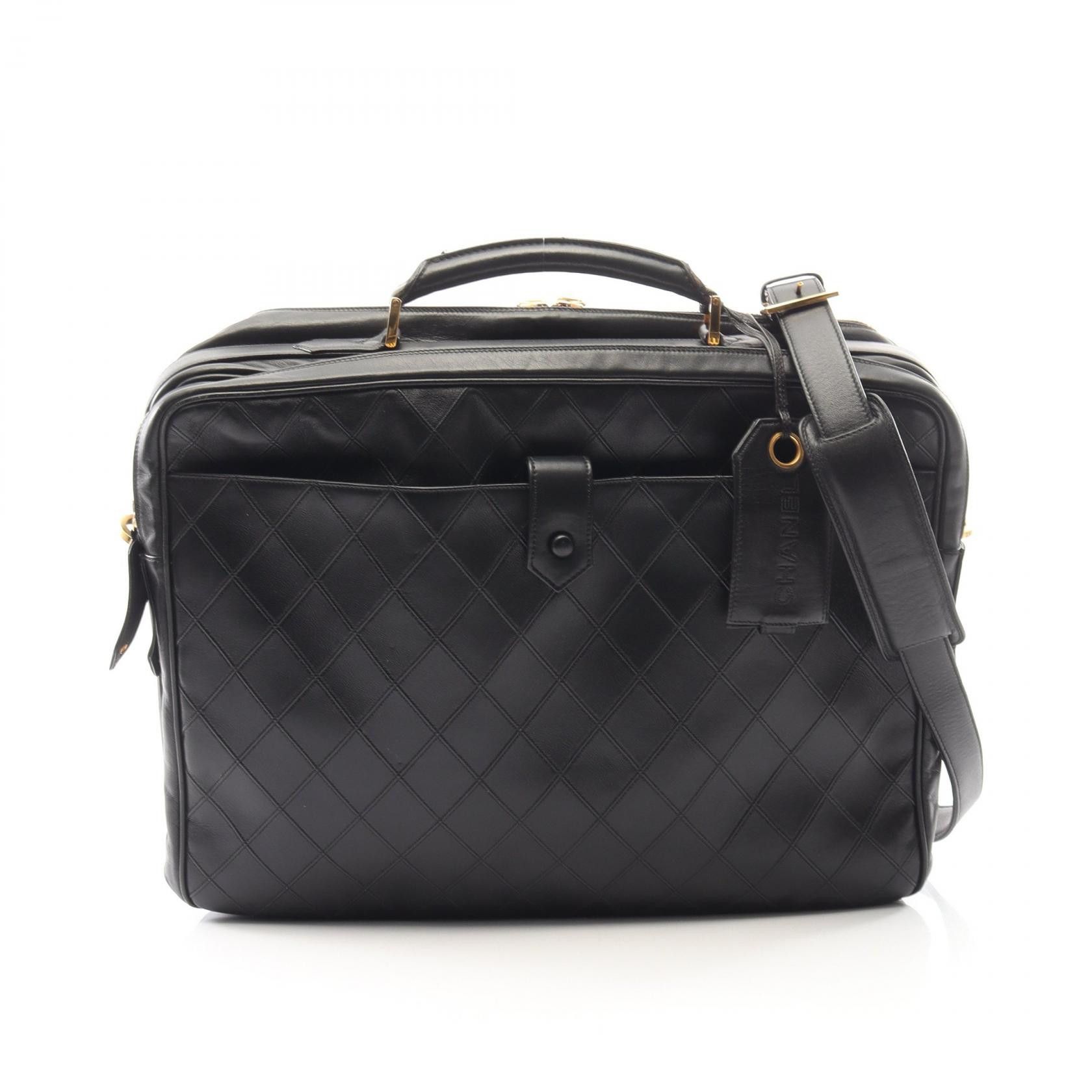 Chanel Chanel Chanel Bicolore Lambskin 2way Briefcase Leather Business Bag DUTY FREE for USA Size ONE SIZE - 1 Thumbnail