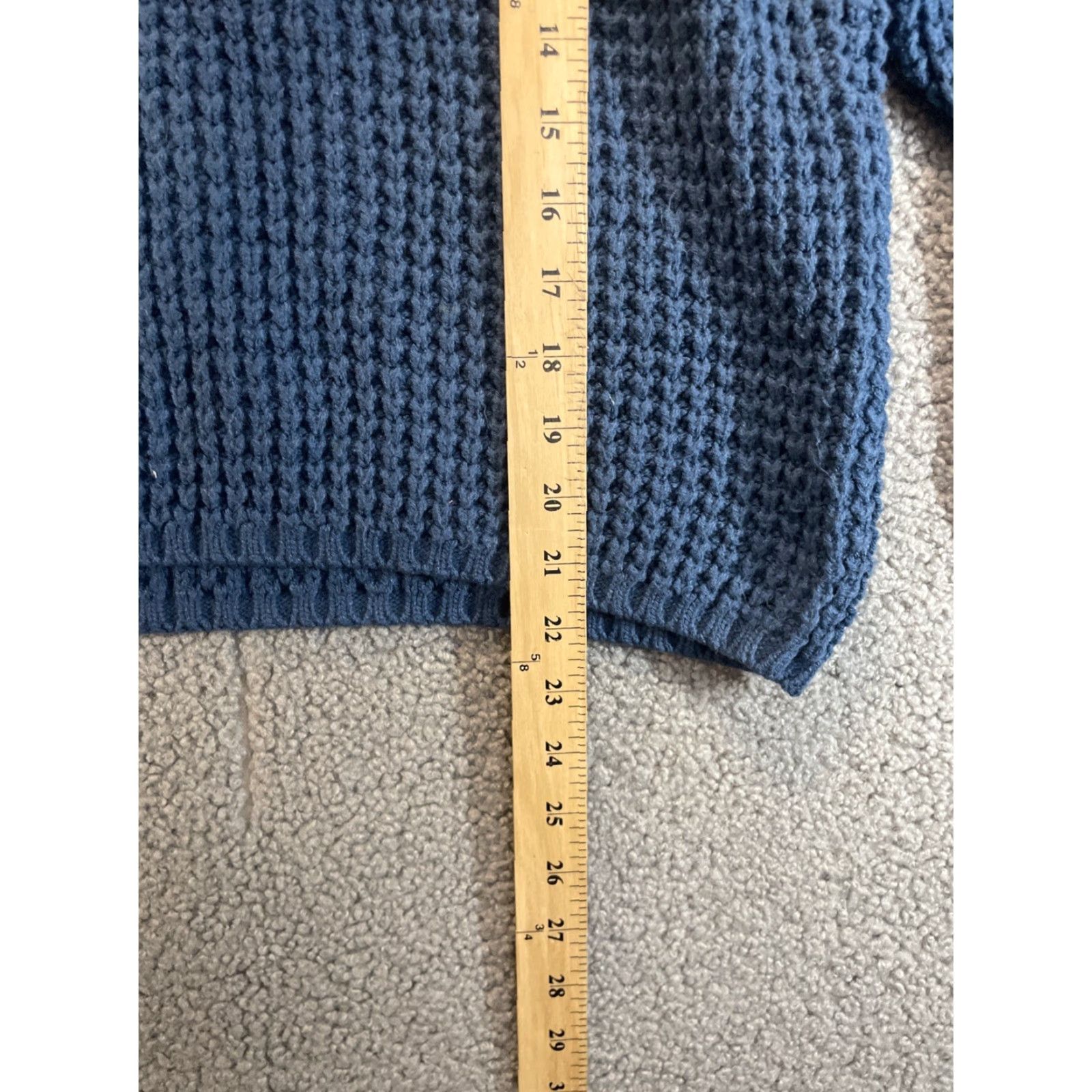 Vintage American Weekend Women's Sweater S Blue Acrylic Ramie Winter Pullover Machine Washable Size S / US 4 / IT 40 - 4 Thumbnail