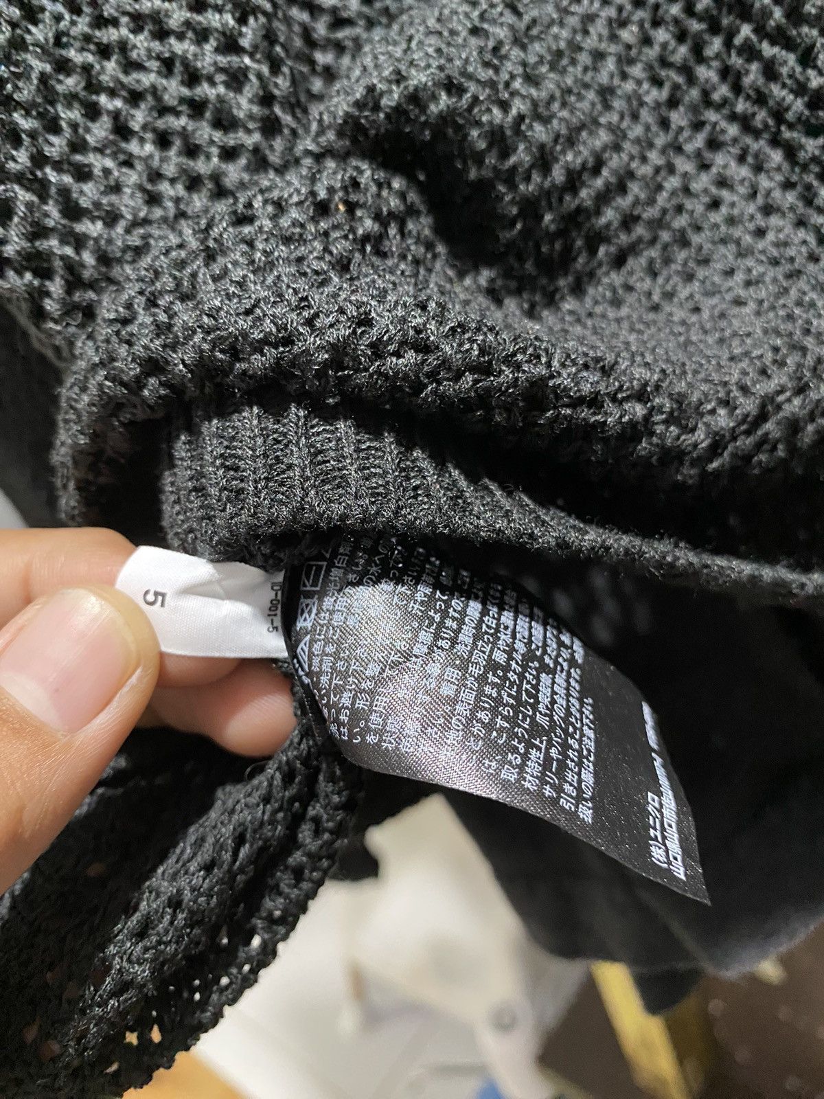 20471120 Fishnet knit uniqlo like CDG style Size US L / EU 52-54 / 3 - 9 Thumbnail