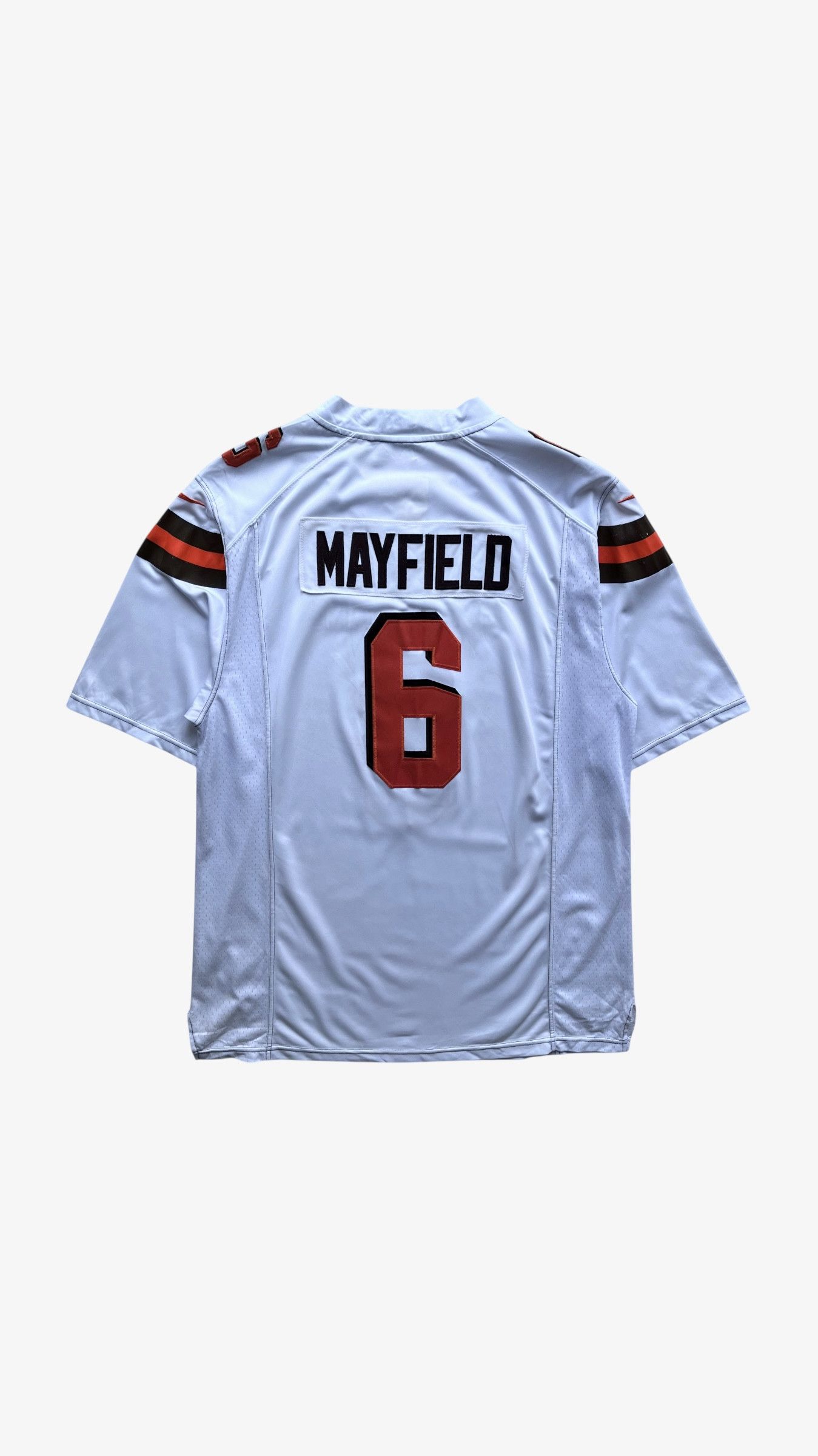 Nike Men's Nike NFL Cleveland Brown 6 Baker Mayfield White Jersey Size US XL / EU 56 / 4 - 2 Thumbnail