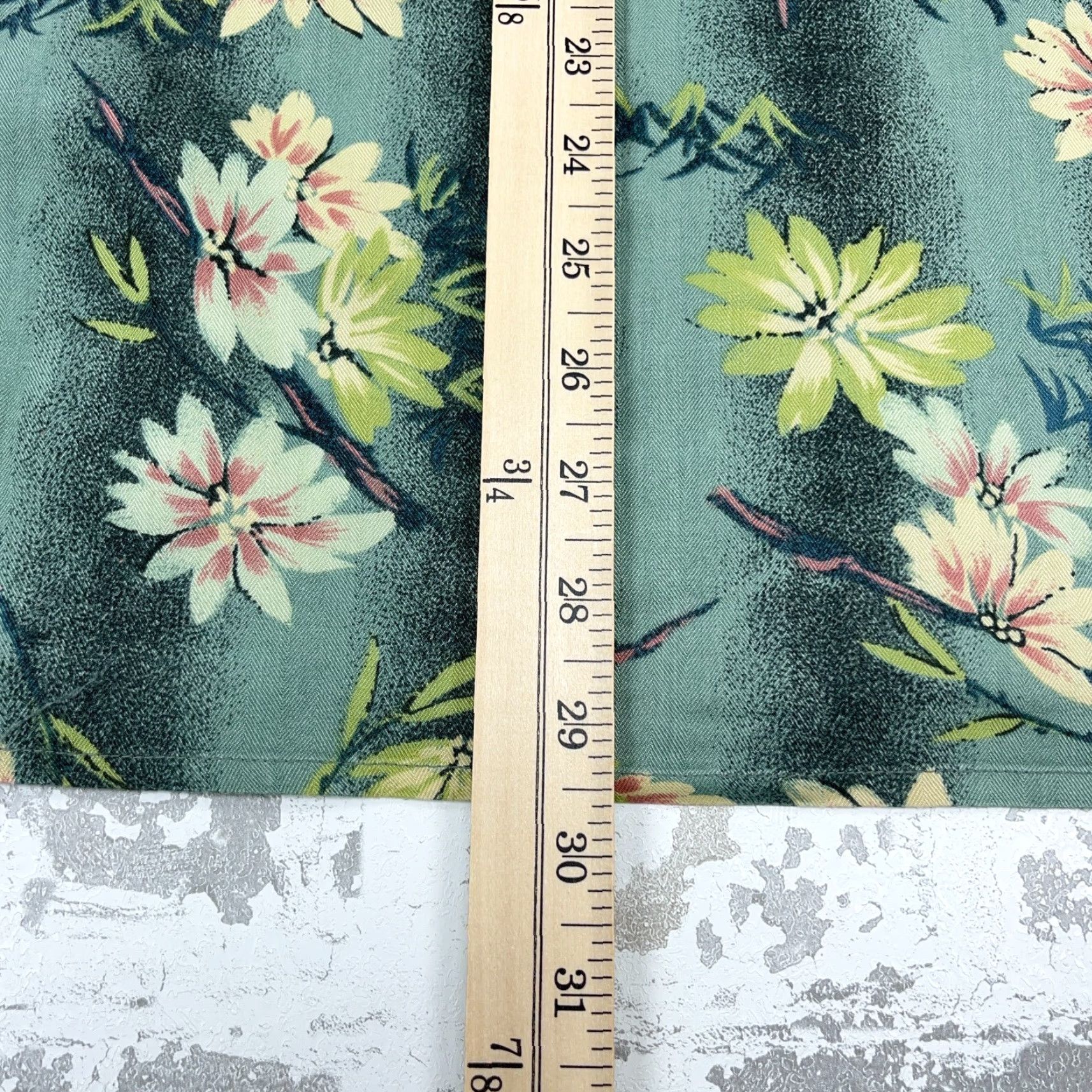 Vintage Joe Marlin Shirt Men Large Green Floral Button-Up Rayon Hawaiian Camp Hawaiian Floral Button-Up Shirt Mens L Green Size US L / EU 52-54 / 3 - 6 Thumbnail
