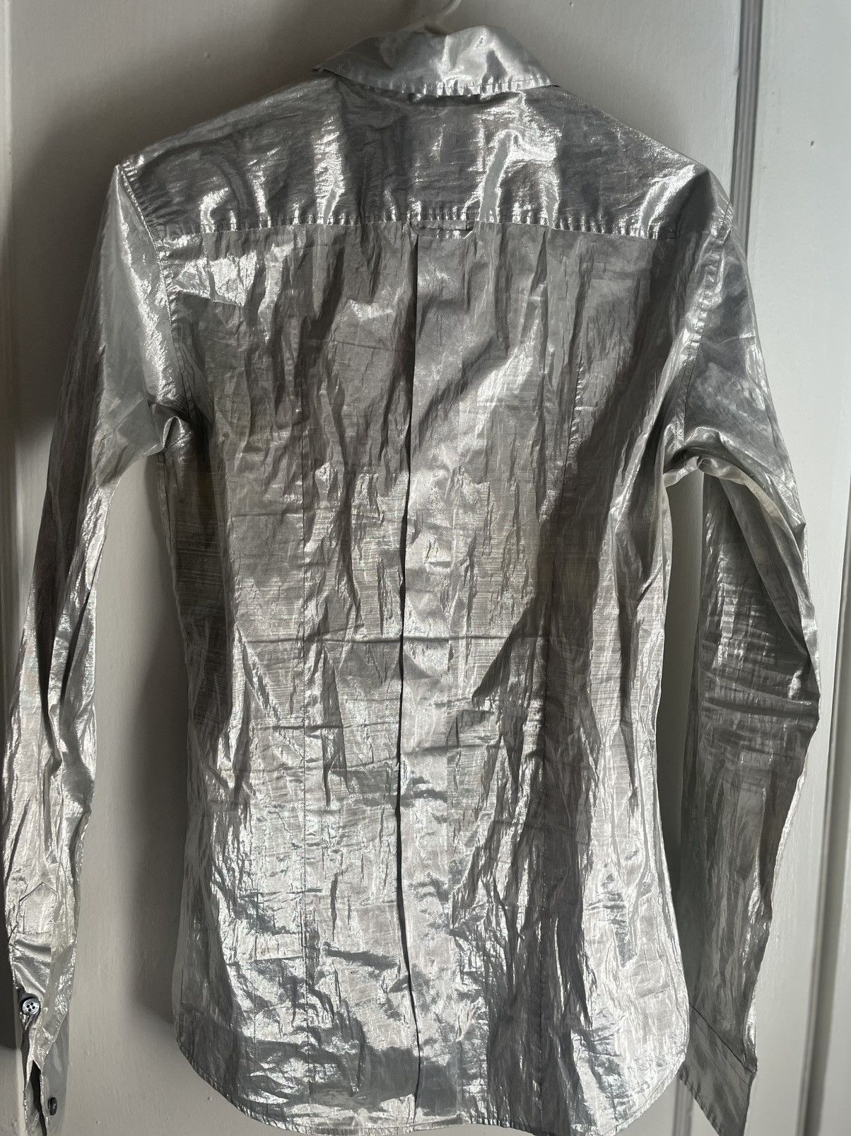 Dolce & Gabbana D&G "Metallic Silver" Dress Shirt Size US S / EU 44-46 / 1 - 2 Thumbnail