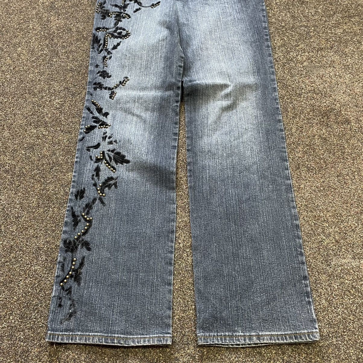 Vintage Vintage Y2K Baggy Wide Leg Distressed Jeans Skate Grunge Size 34" / US 12 / IT 48 - 5 Thumbnail