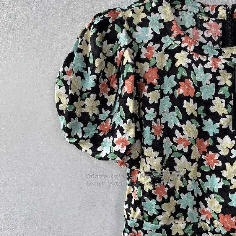 Yves Saint Laurent YSL Floral Print Summer Dress Medium . Size M / US 6-8 / IT 42-44 - 7 Thumbnail