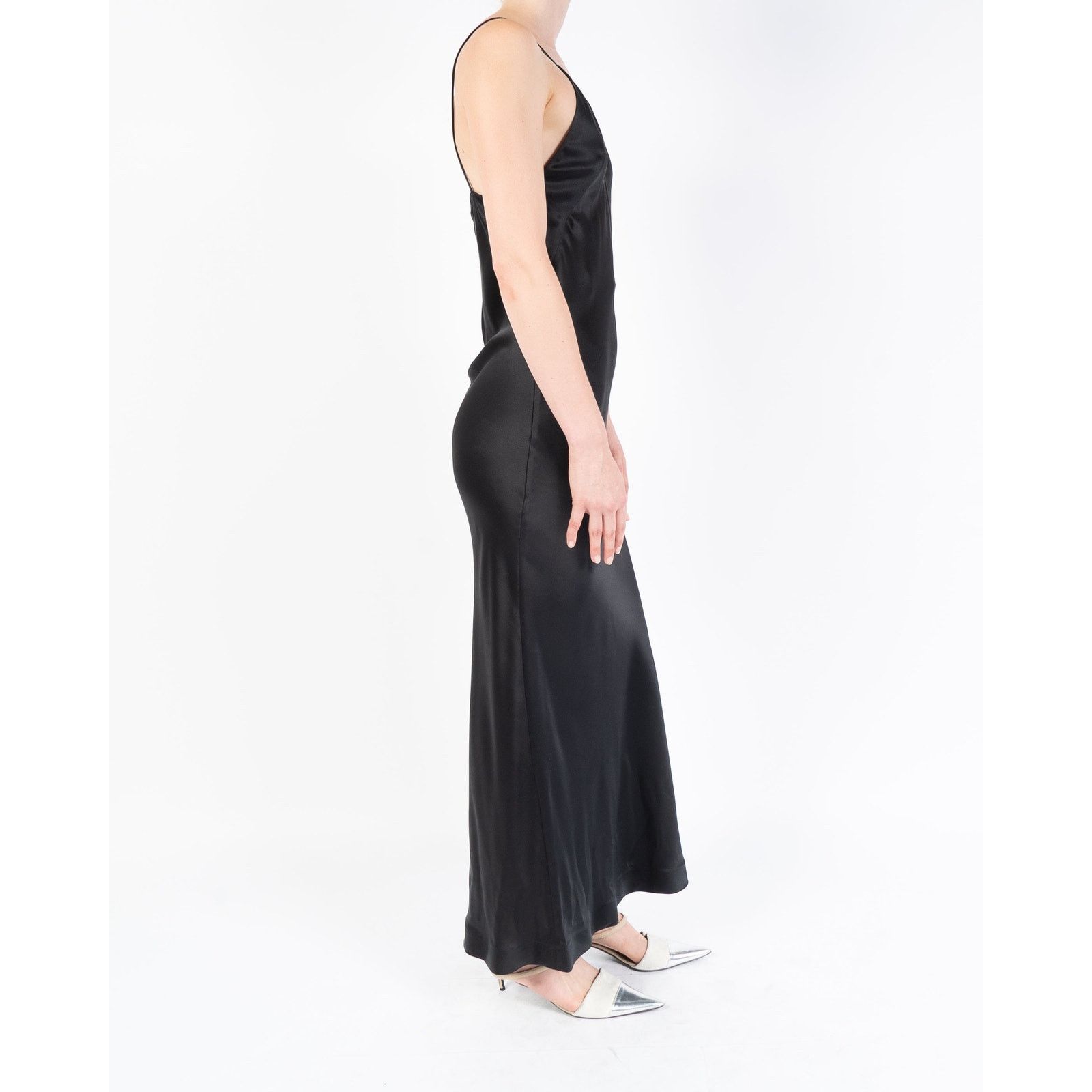 Haider Ackermann FW19 Dali Black Silk Dress Size S / US 4 / IT 40 - 3 Thumbnail
