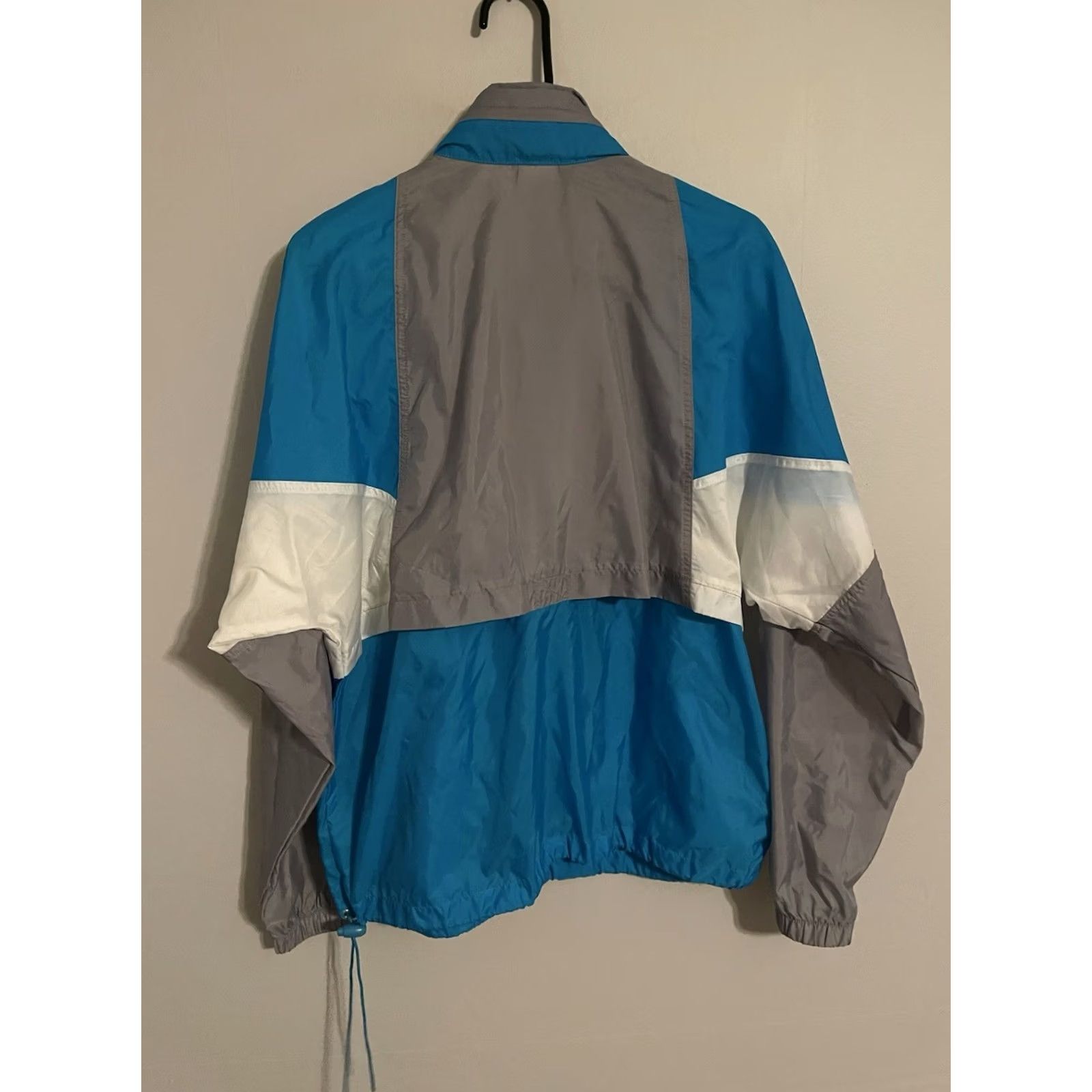 Nike VINTAGE Nike Full Zip Nylon Blue Gray Windbreaker Track Jacket -Men's M Blue Logo 90s Windbreaker Mens Medium Zip Front Jacket Size US M / EU 48-50 / 2 - 4 Thumbnail