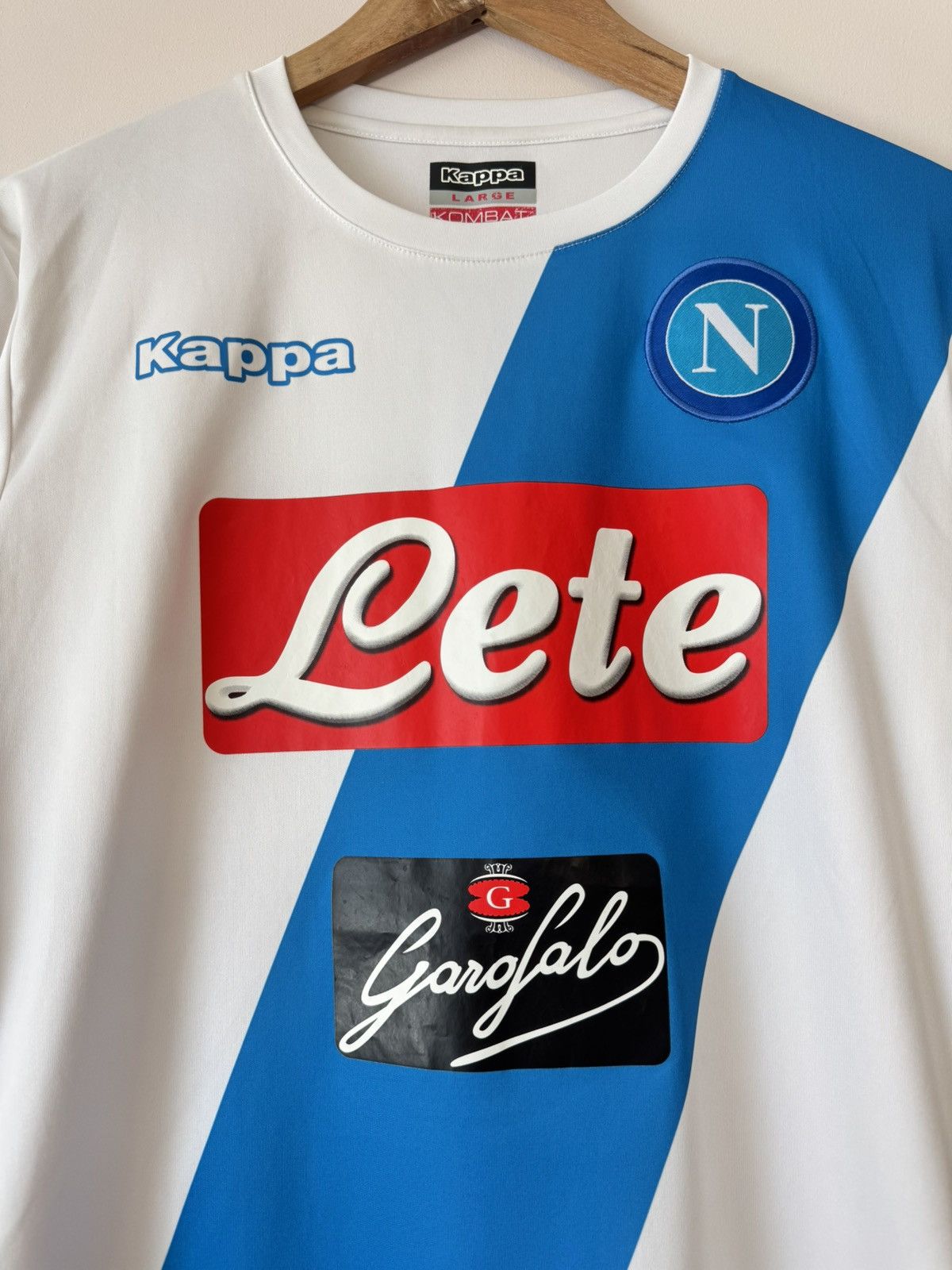 Kappa Napoli 2016-2017 Away Soccer Jersey Football Shirt Kit Size US L / EU 52-54 / 3 - 6 Thumbnail