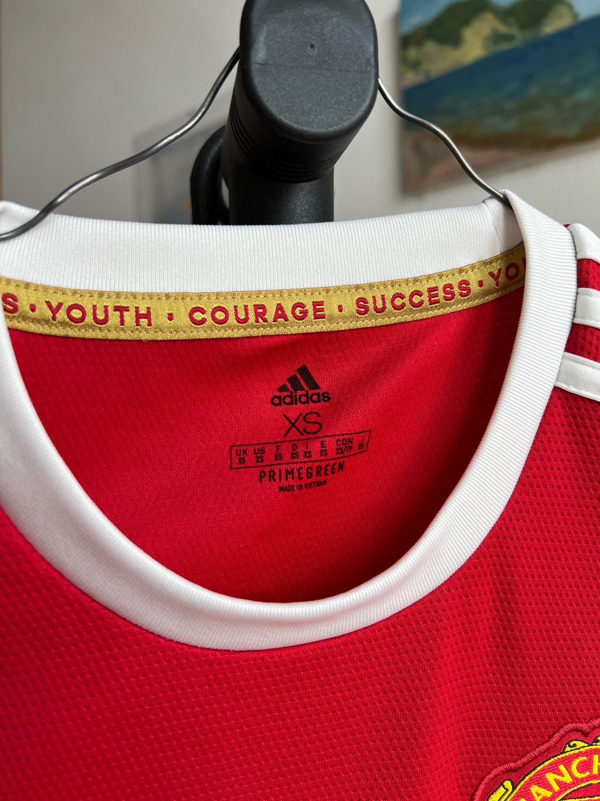 Adidas 2021 2022 Manchester United Adidas Ronaldo Soccer Jersey Size US XS / EU 42 / 0 - 6 Thumbnail
