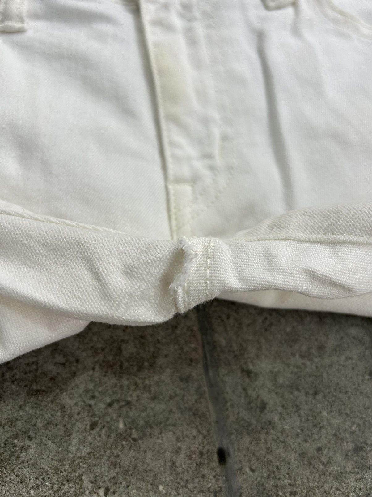 Tornado Mart Tornado Mart Zero Bootcut White Jeans Size US 31 - 12 Thumbnail