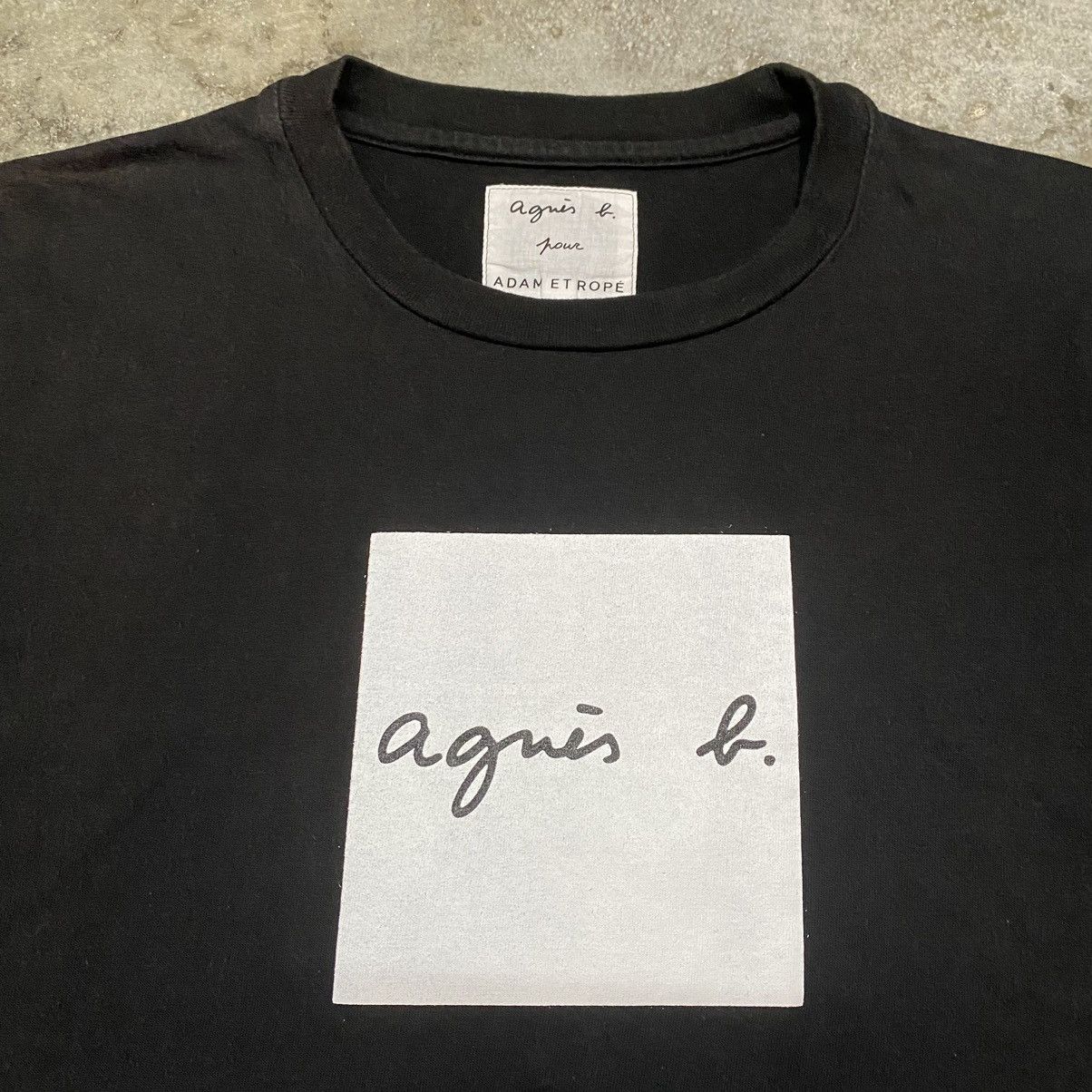 ADAM ET ROPE × Japanese Brand × agnes b. Agnes B. x Adam et Rope Box Logo T Shirt Size US M / EU 48-50 / 2 - 5 Thumbnail