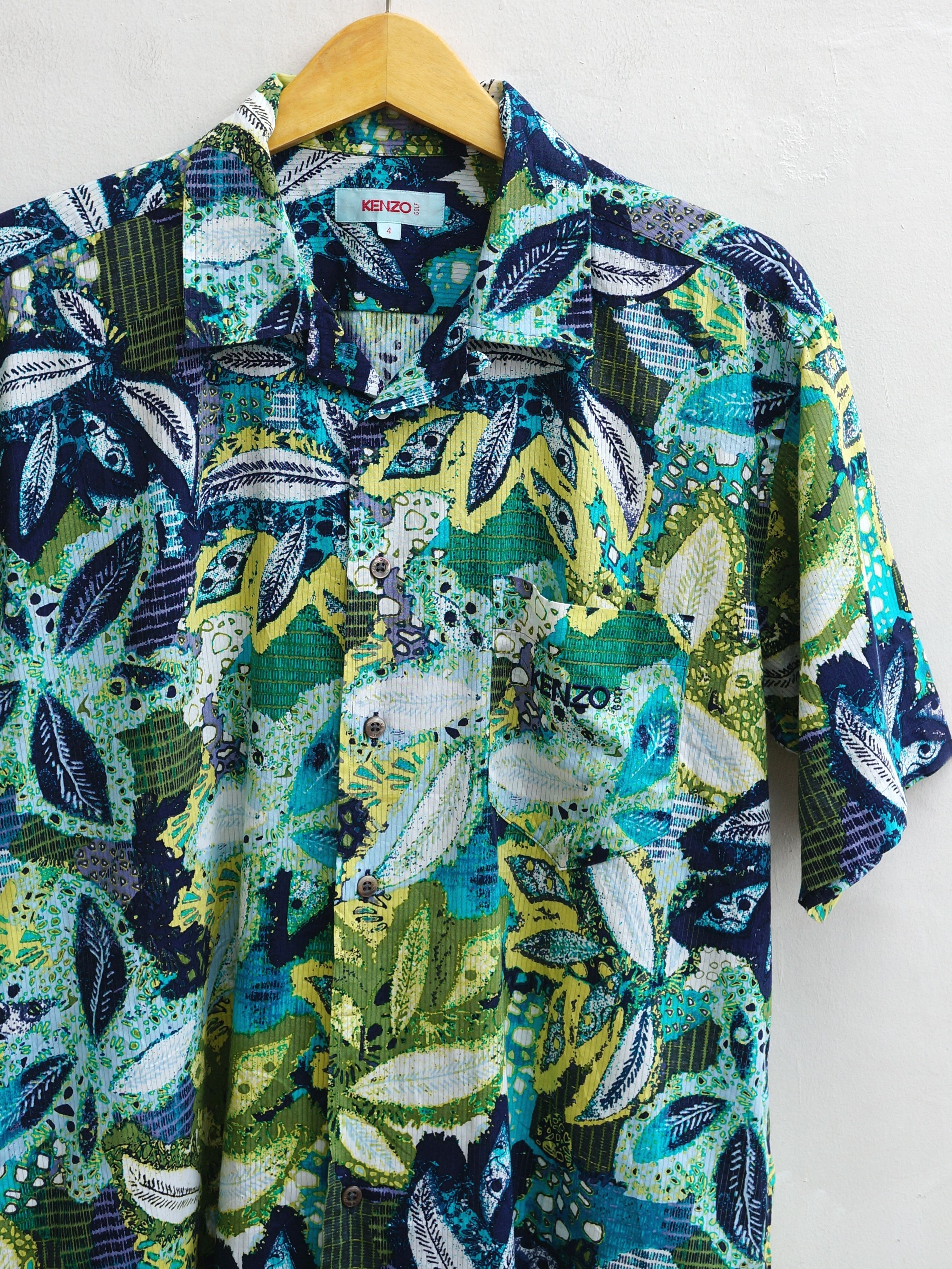 Kenzo Kenzo Golf Hawaiian Shirt Size US L / EU 52-54 / 3 - 2 Thumbnail