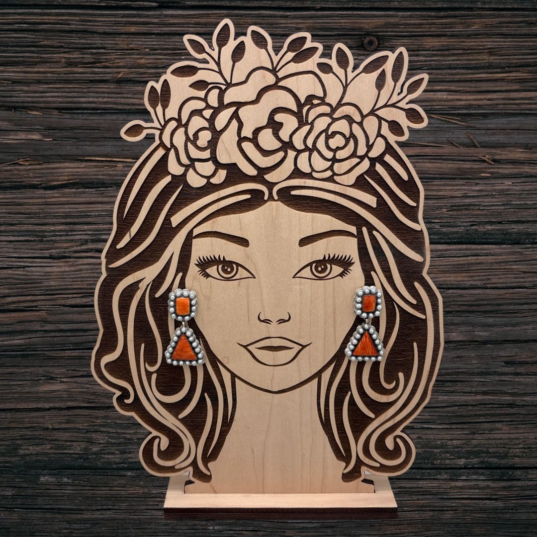Other FEDERICO JIMENEZ Sterling Orange Spiny & Grey Pearl Earrings Size ONE SIZE - 3 Thumbnail
