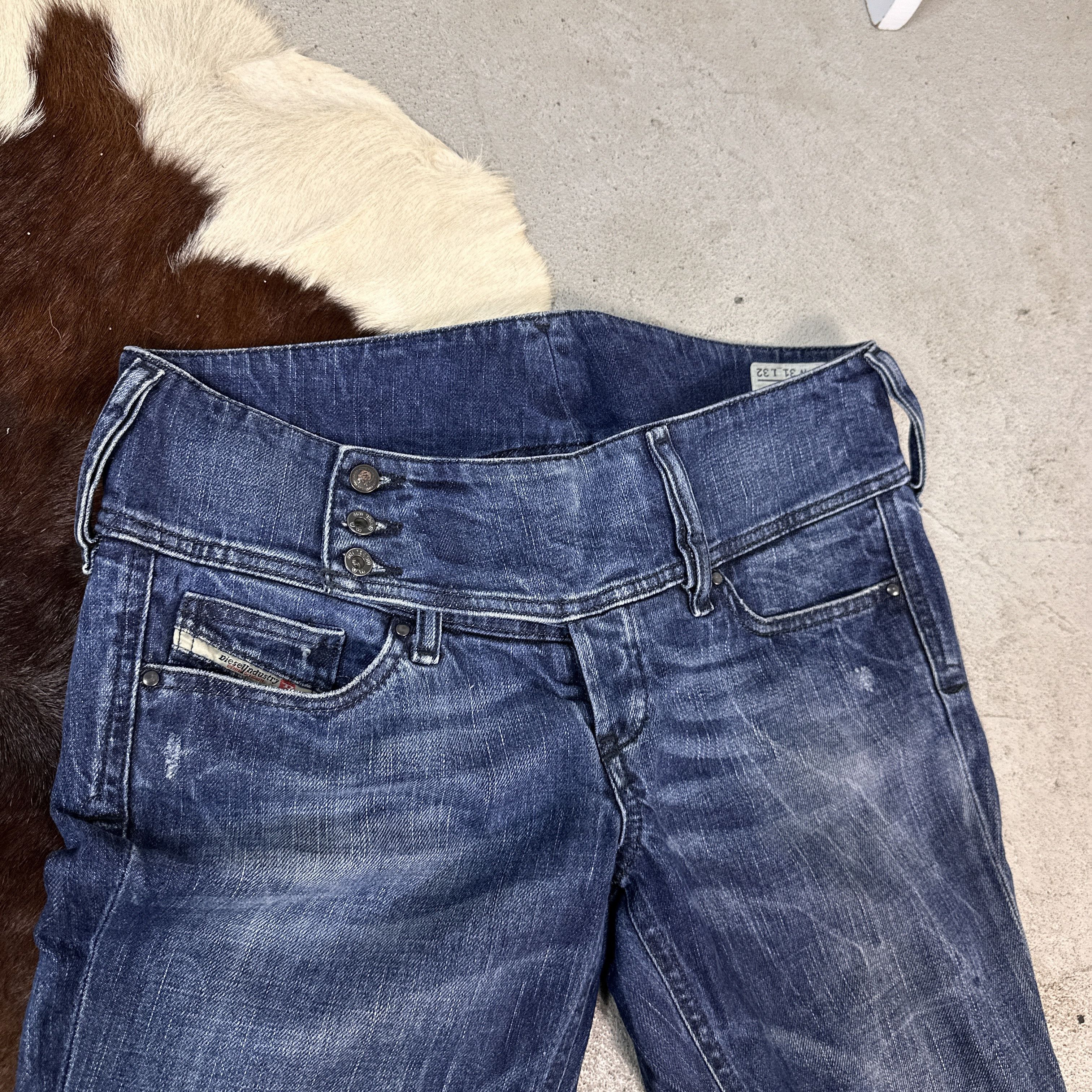 Vintage Diesel Flared Y2K Women's Jeans Size 31" - 2 Thumbnail