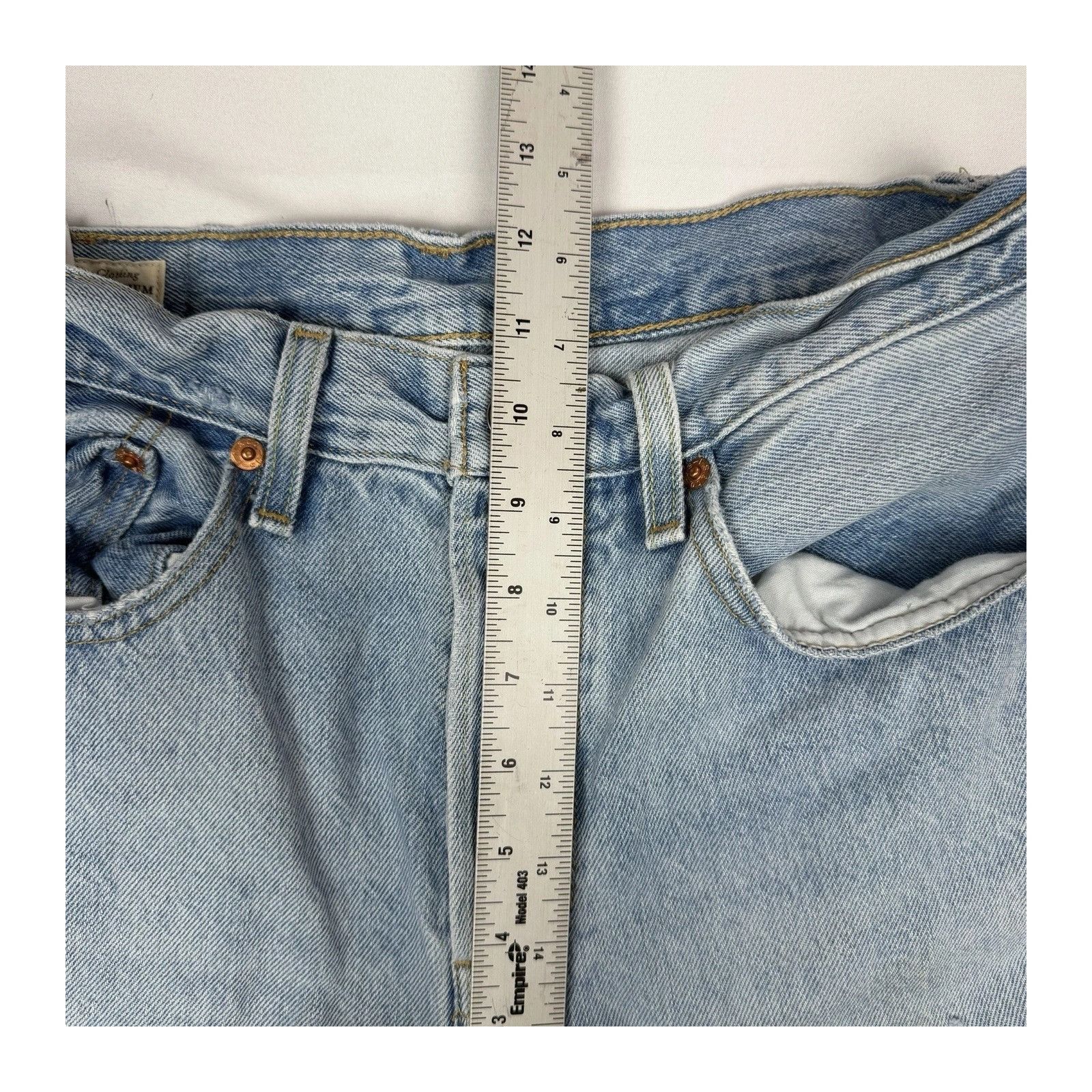 Levi's Levis 501 Big E Distressed Womens Jeans Button Fly Cotton Li Size US 27 - 9 Thumbnail