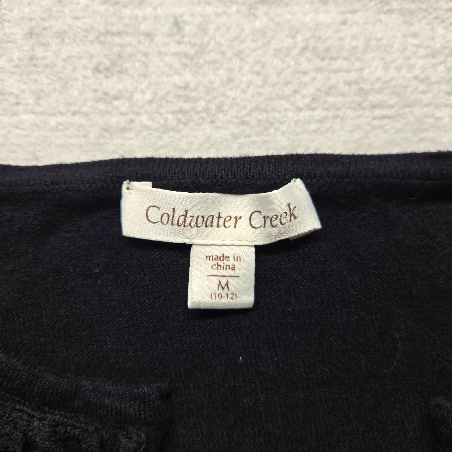 Coldwater Creek Coldwater Creek Women's Button-Up Blouse - Black Long Sleeve Shirt Medium Size M / US 6-8 / IT 42-44 - 3 Thumbnail