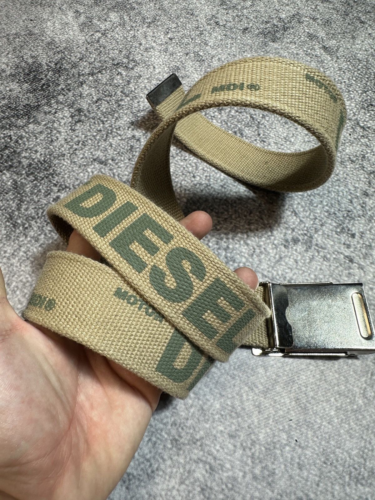 Diesel × Vintage Y2K Vintage Diesel Logo Belts Streetwear Style USA Rare VTg Size ONE SIZE - 4 Thumbnail