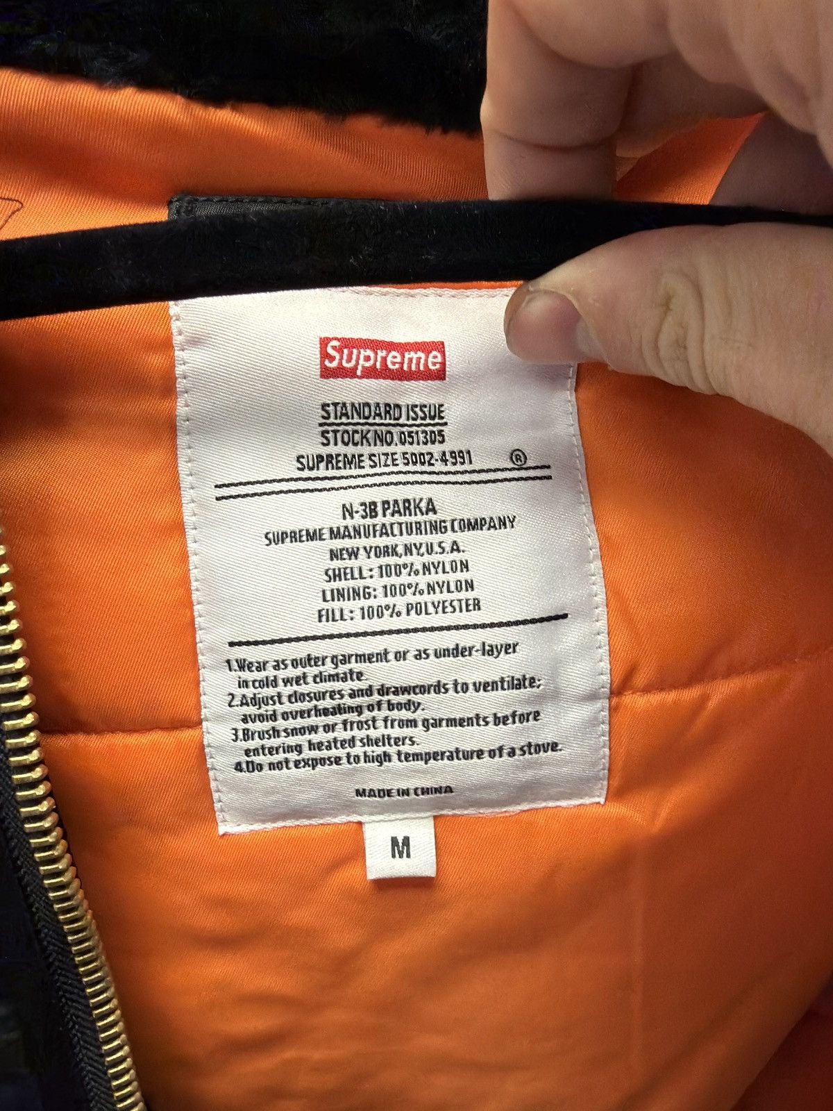 Supreme Supreme N-3B Parka Black Size US M / EU 48-50 / 2 - 6 Thumbnail