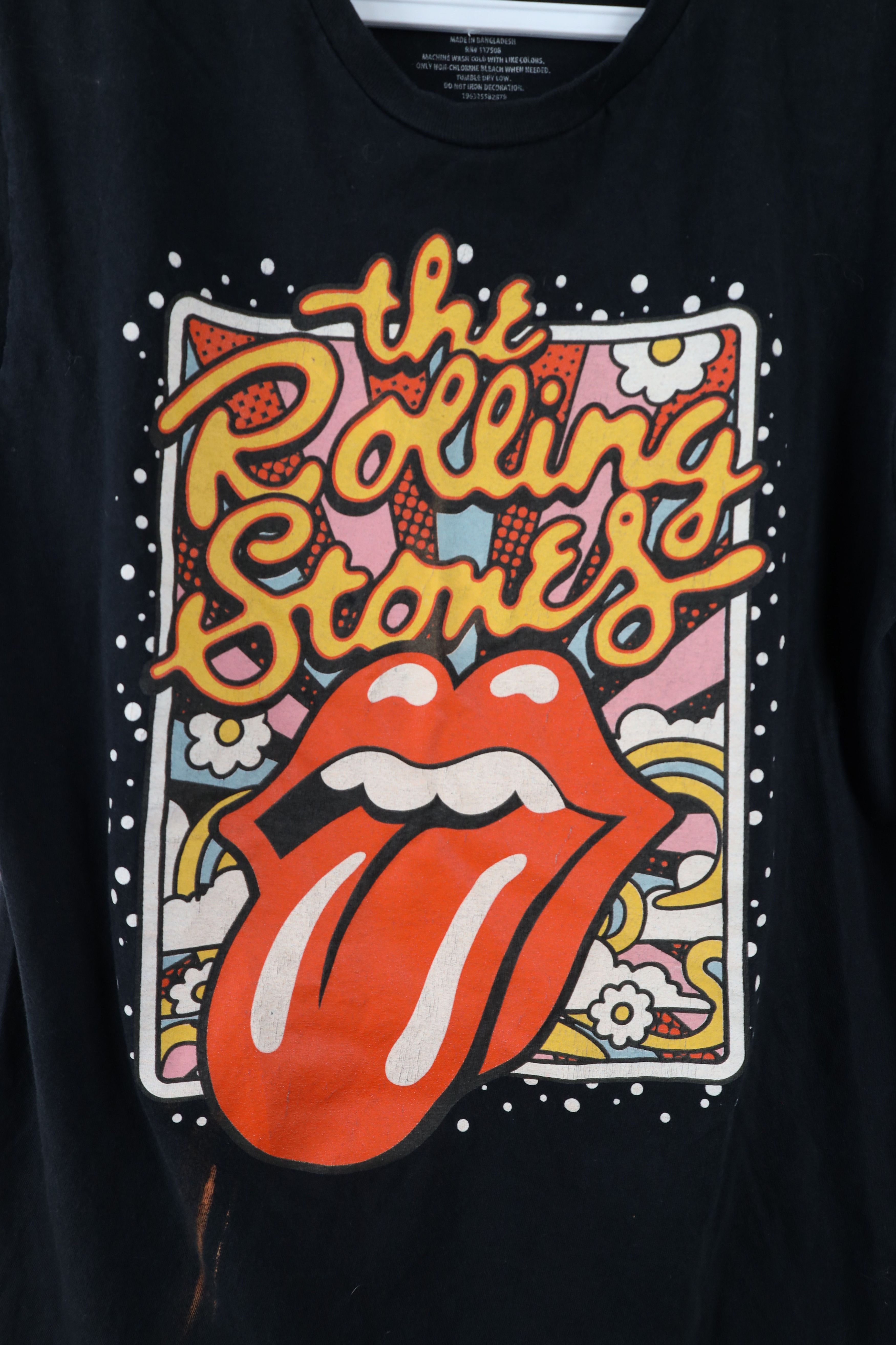 Vintage Retro Y2K Spell Out The Rolling Stones Band T-Shirt Size S / US 4 / IT 40 - 4 Thumbnail