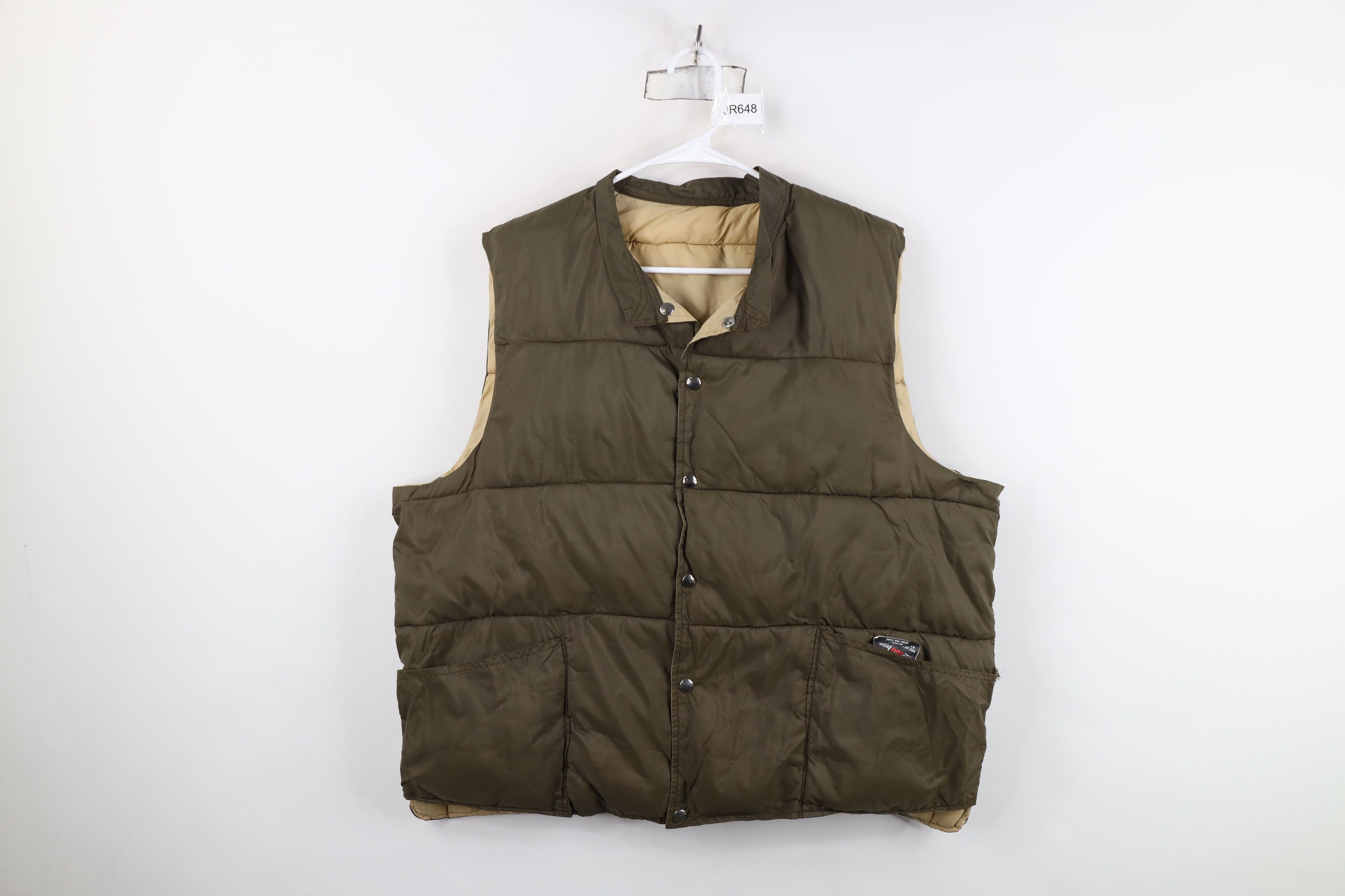 Vintage Vintage 60s 70s RedHead Reversible Puffer Vest Jacket USA Size US XL / EU 56 / 4 - 1 Thumbnail