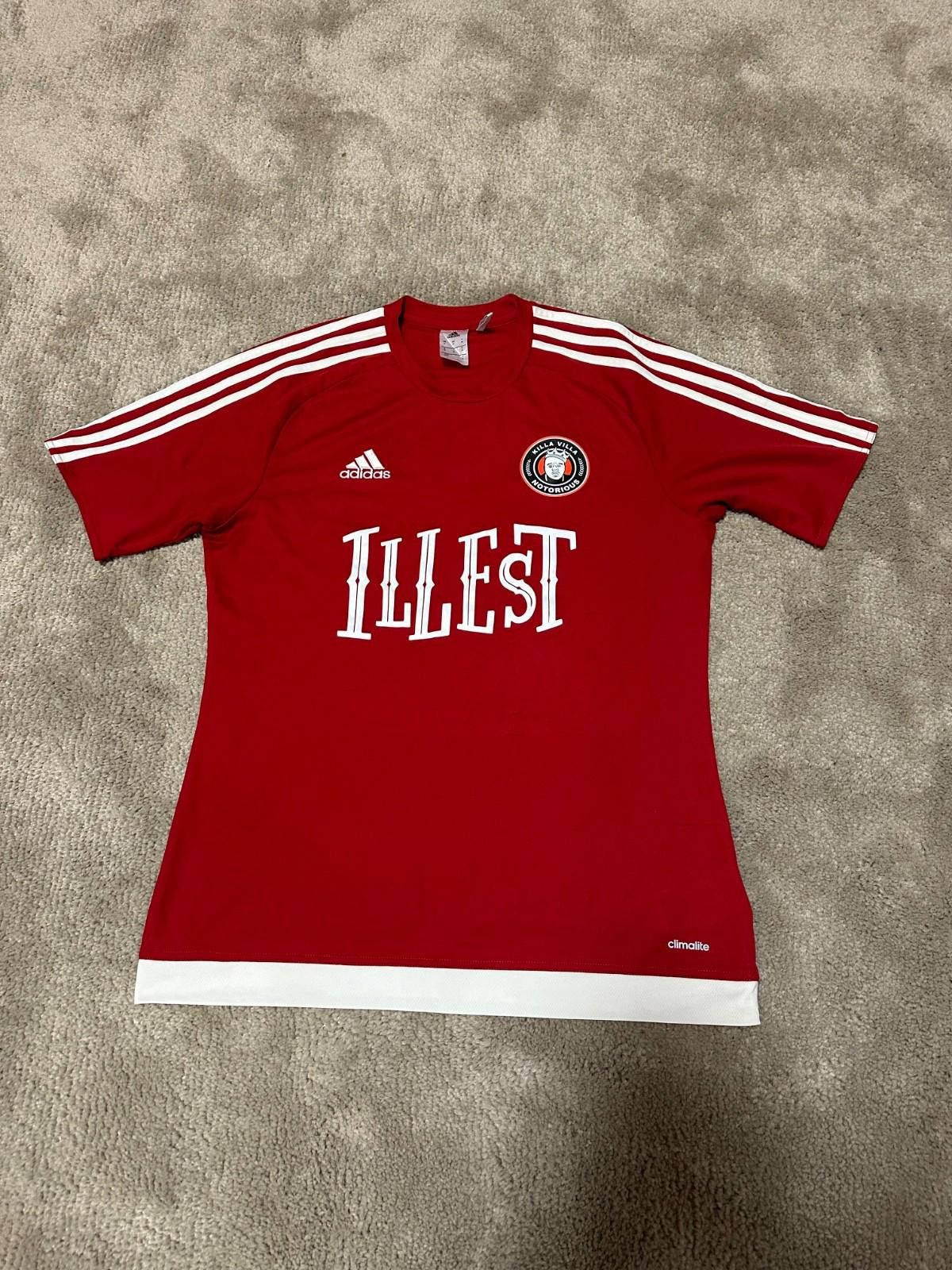 Adidas Adidas RapTees Killa Villa x NOTORIOUS Football Shirt Jersey Size US M / EU 48-50 / 2 - 1 Thumbnail