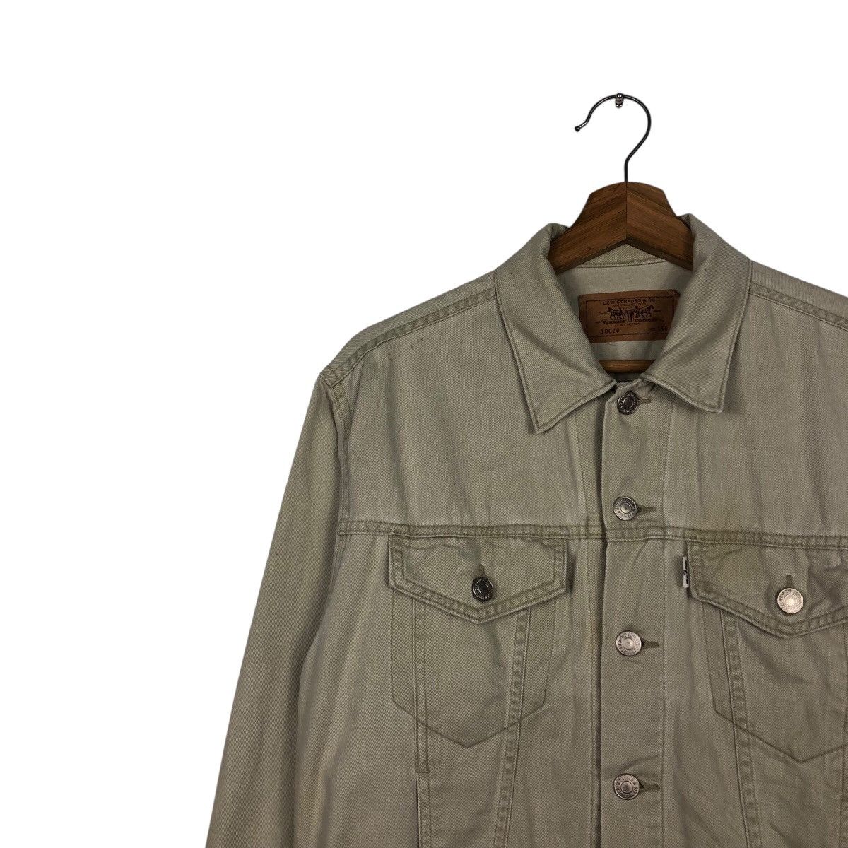 Levi's 📌Vintage Cropped Trucker Denim Biker Jacket Levi's Size US M / EU 48-50 / 2 - 8 Thumbnail
