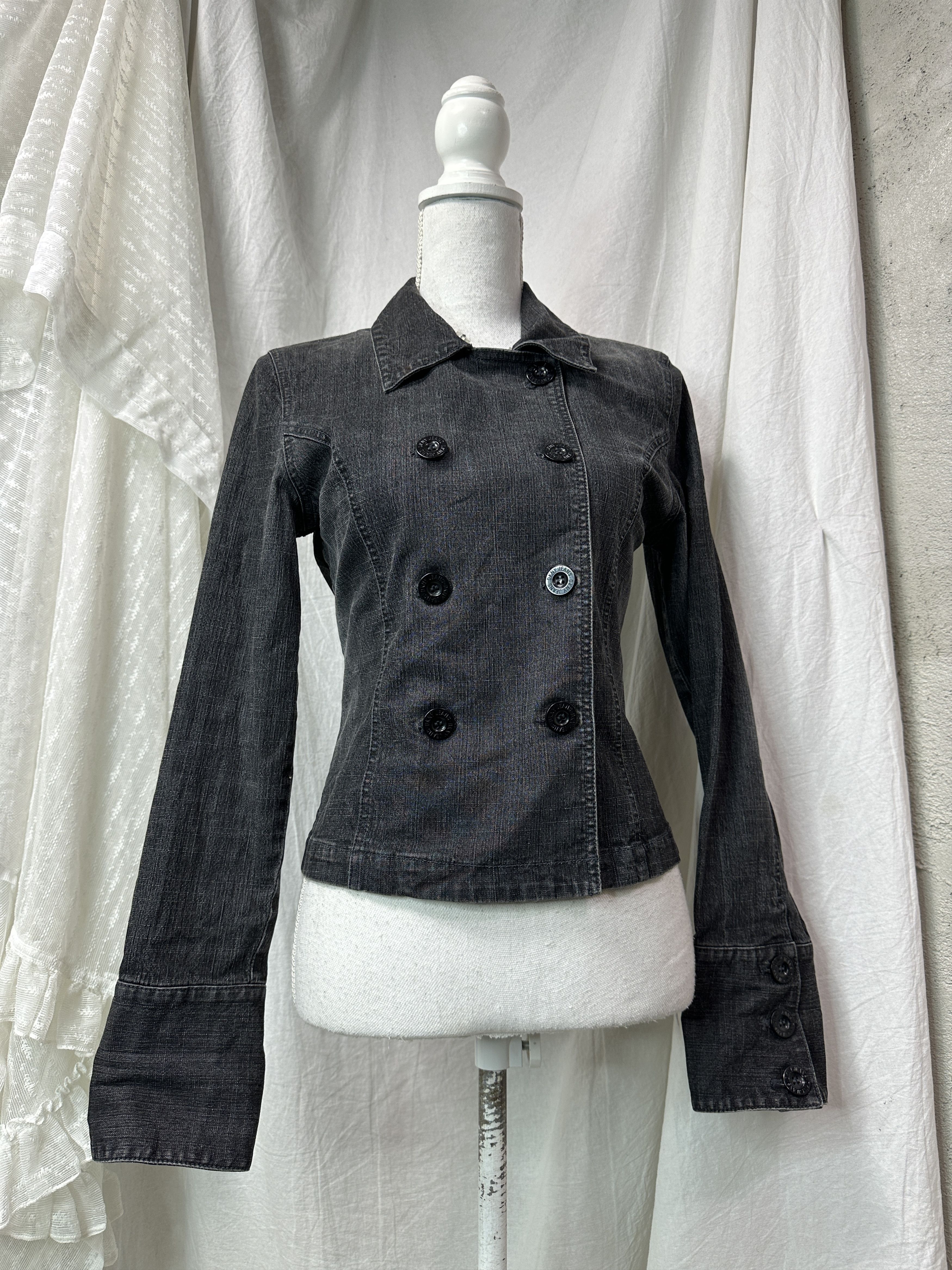 DKNY Vintage Big Buttons Fitted Office Siren DKNY Blazer Y2K Size M / US 6-8 / IT 42-44 - 1 Thumbnail