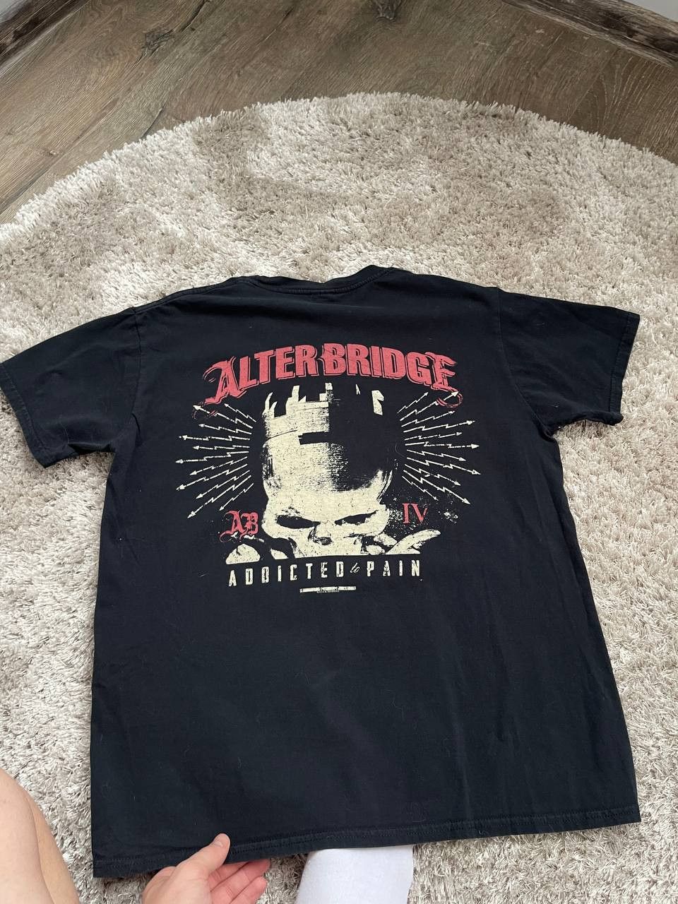 Vintage Alter Bridge Addicted To Pain Black T-Shirt Size US M / EU 48-50 / 2 - 7 Thumbnail