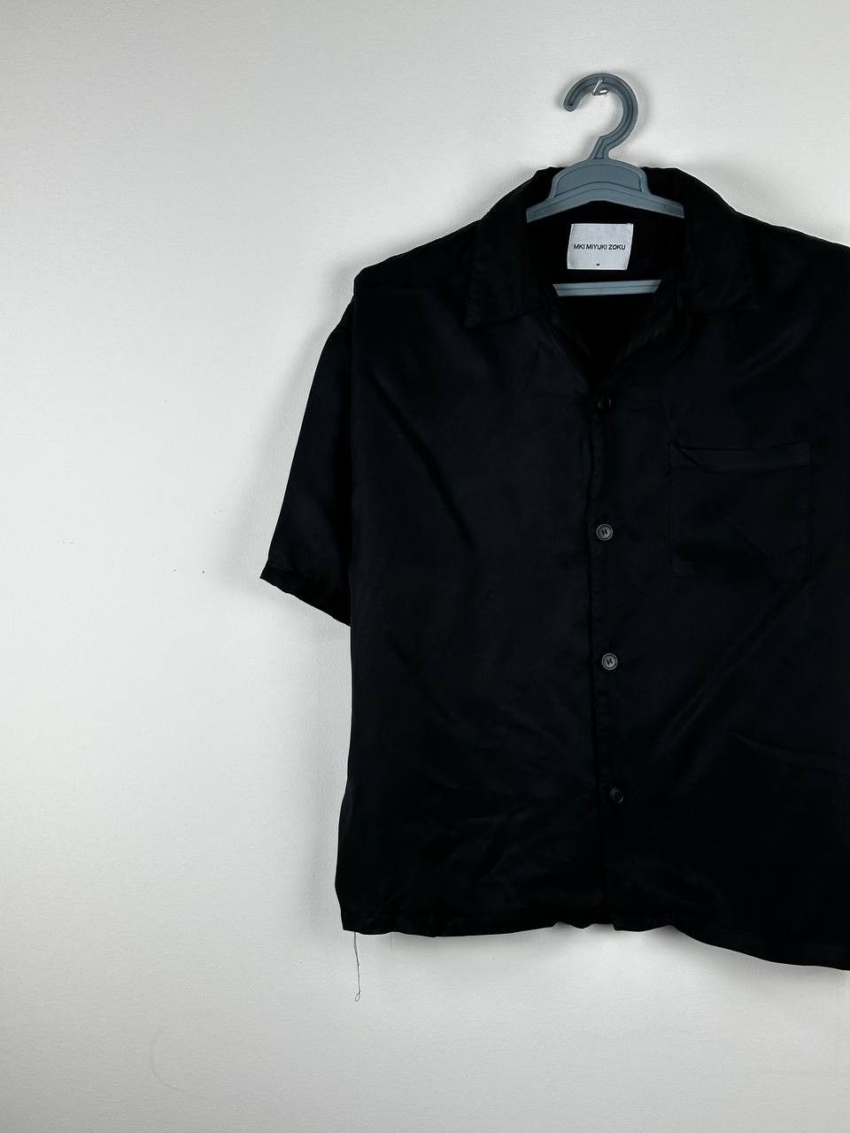 Japanese Brand × Mki Miyuki Zoku Mki Miyuki Zoku Rayon Black Camp Collar Shirt Size US M / EU 48-50 / 2 - 3 Thumbnail
