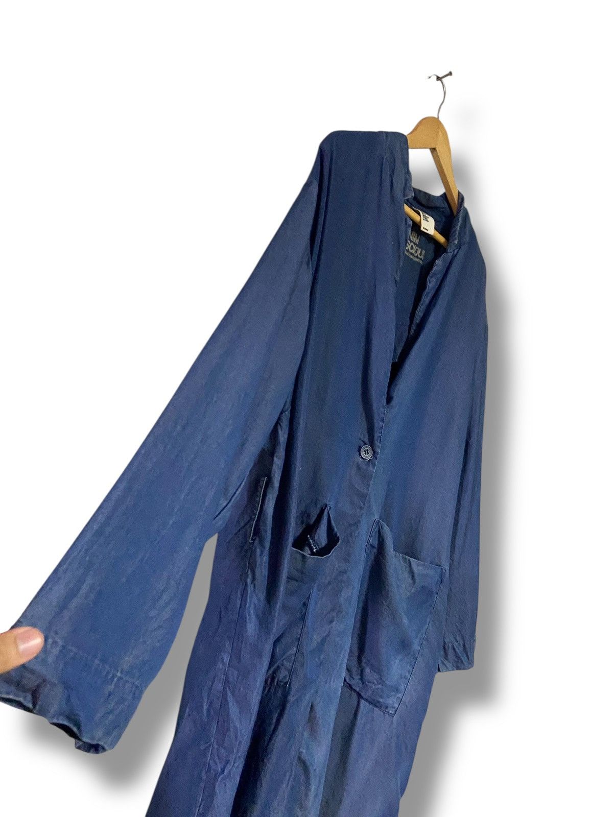 H&M H&M Denim Conscious Long Dress with Pocket (169) Size L / US 10 / IT 46 - 4 Thumbnail