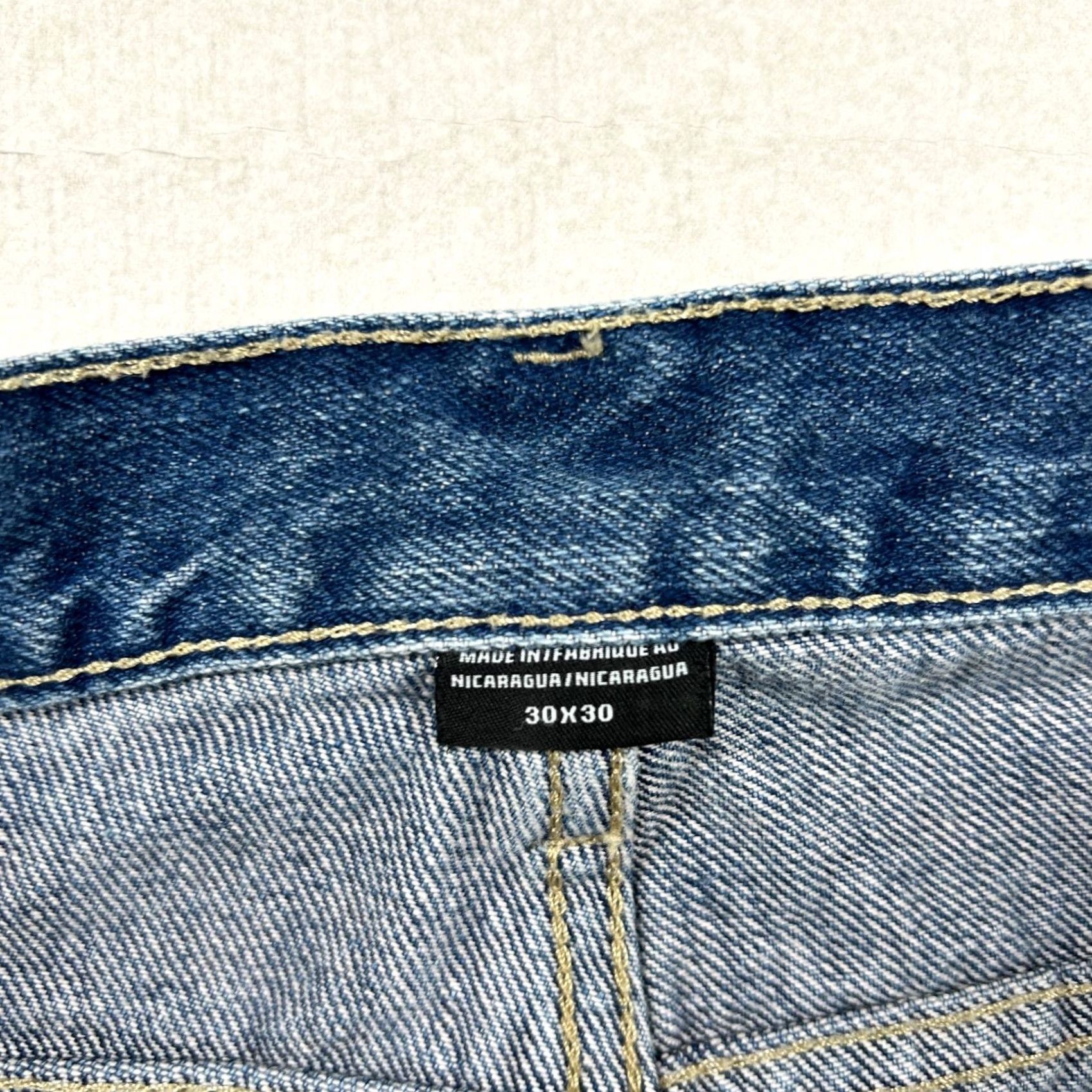 Dickies Dickies Jeans Mens 30x30 Denim 5-Pocket Regular Blue 100% Cotton Ankle Mid Rise Button Zip Cargo Double Knee Grunge Skater Style Styles Mens Size US 30 / EU 46 - 4 Thumbnail