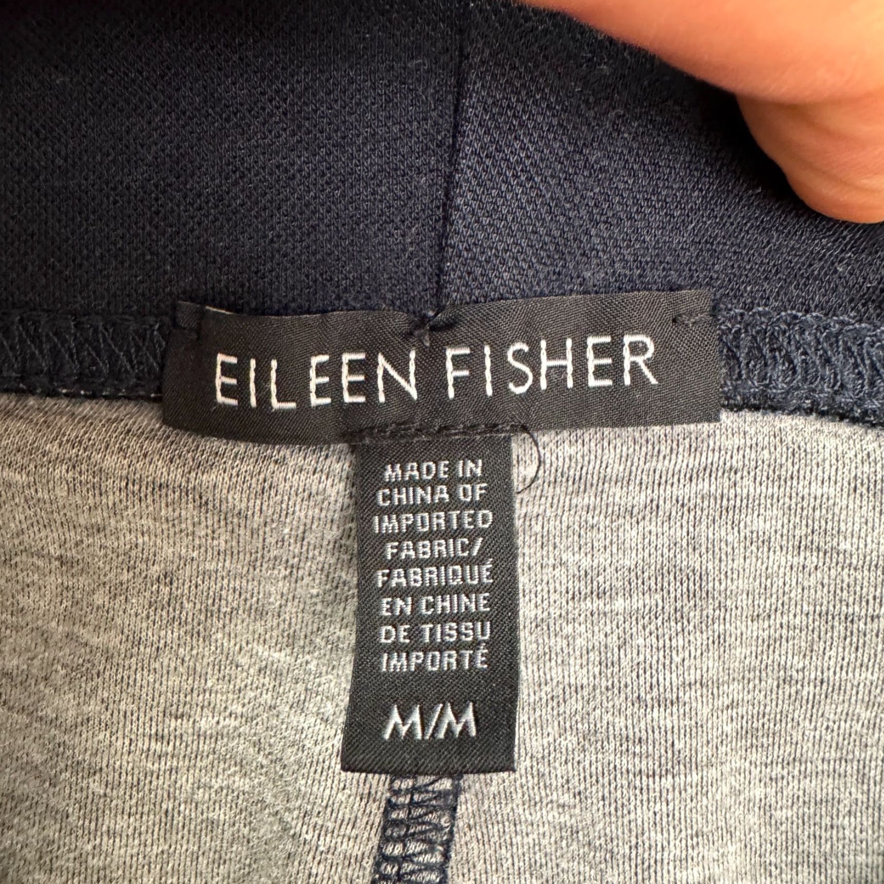 Eileen Fisher Eileen Fisher Pants Women Medium Navy Nylon Tencel Pull On 32x24 Cropped Activewear Size 32" / US 10 / IT 46 - 5 Thumbnail